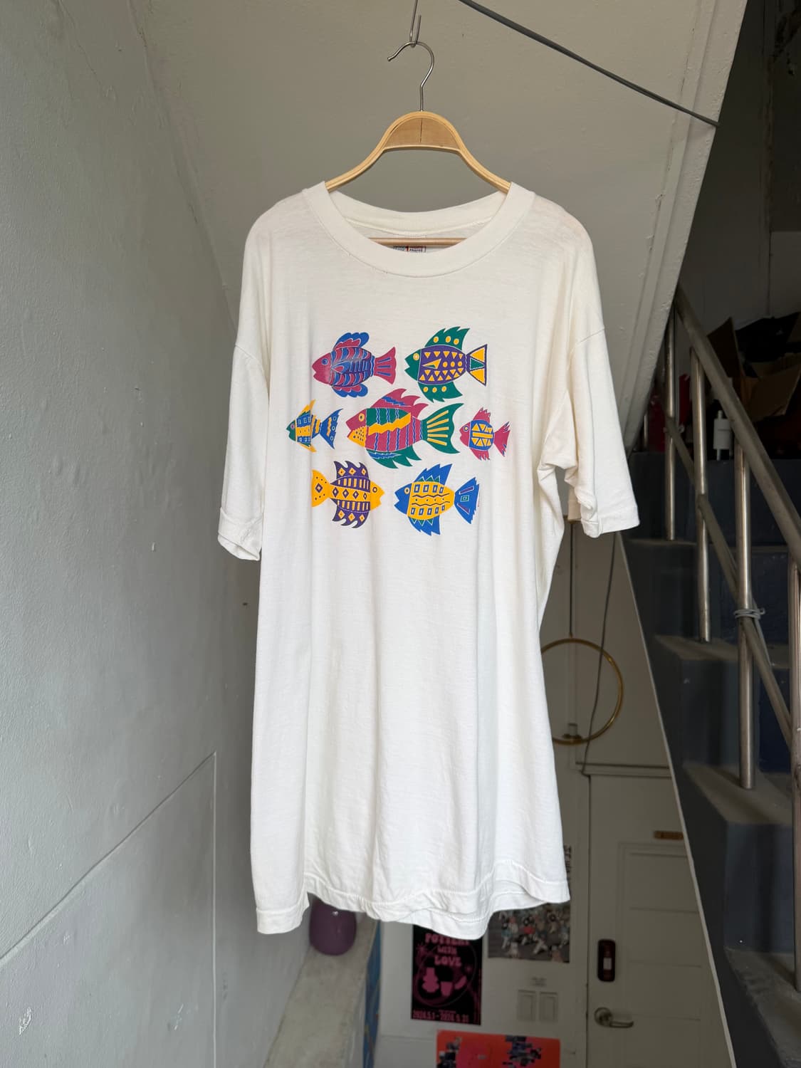 90‘s 싱글스티치 빈티지 그래픽 롱 티셔츠 상품이미지1