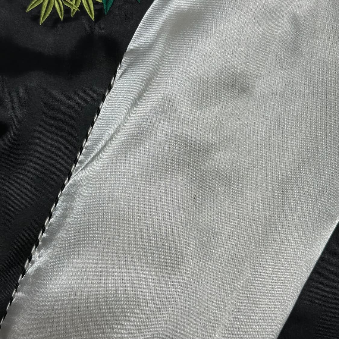L VTG 호랑이, 봉황 자수 불루종 스카쟌 상품이미지6