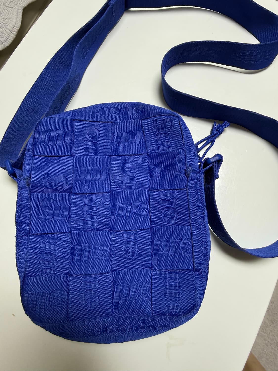 슈프림 우븐 숄더백 로얄 - 24SS 상품이미지1