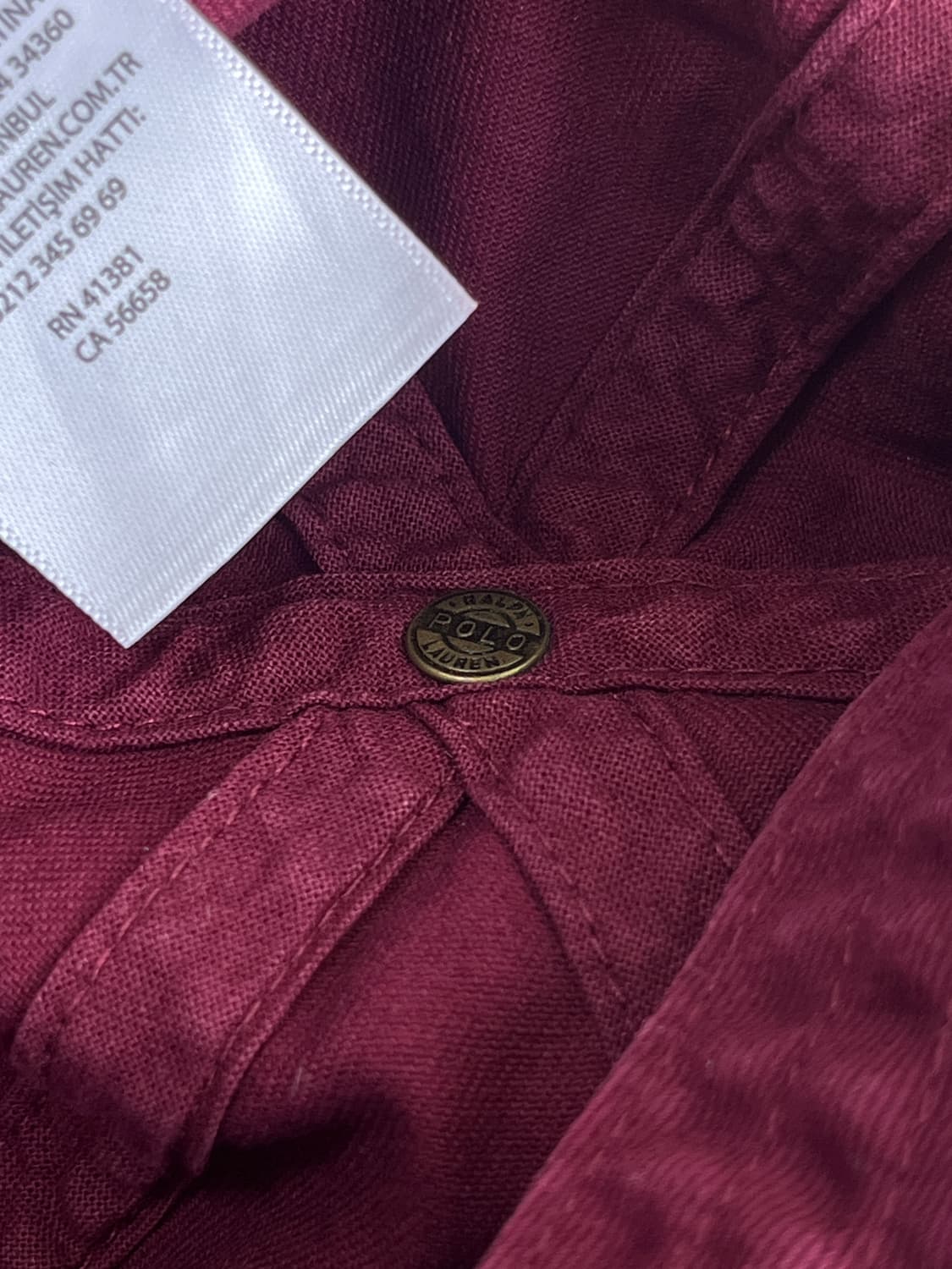 폴로 랄프로렌 버건디 볼캡 모자 상품이미지6