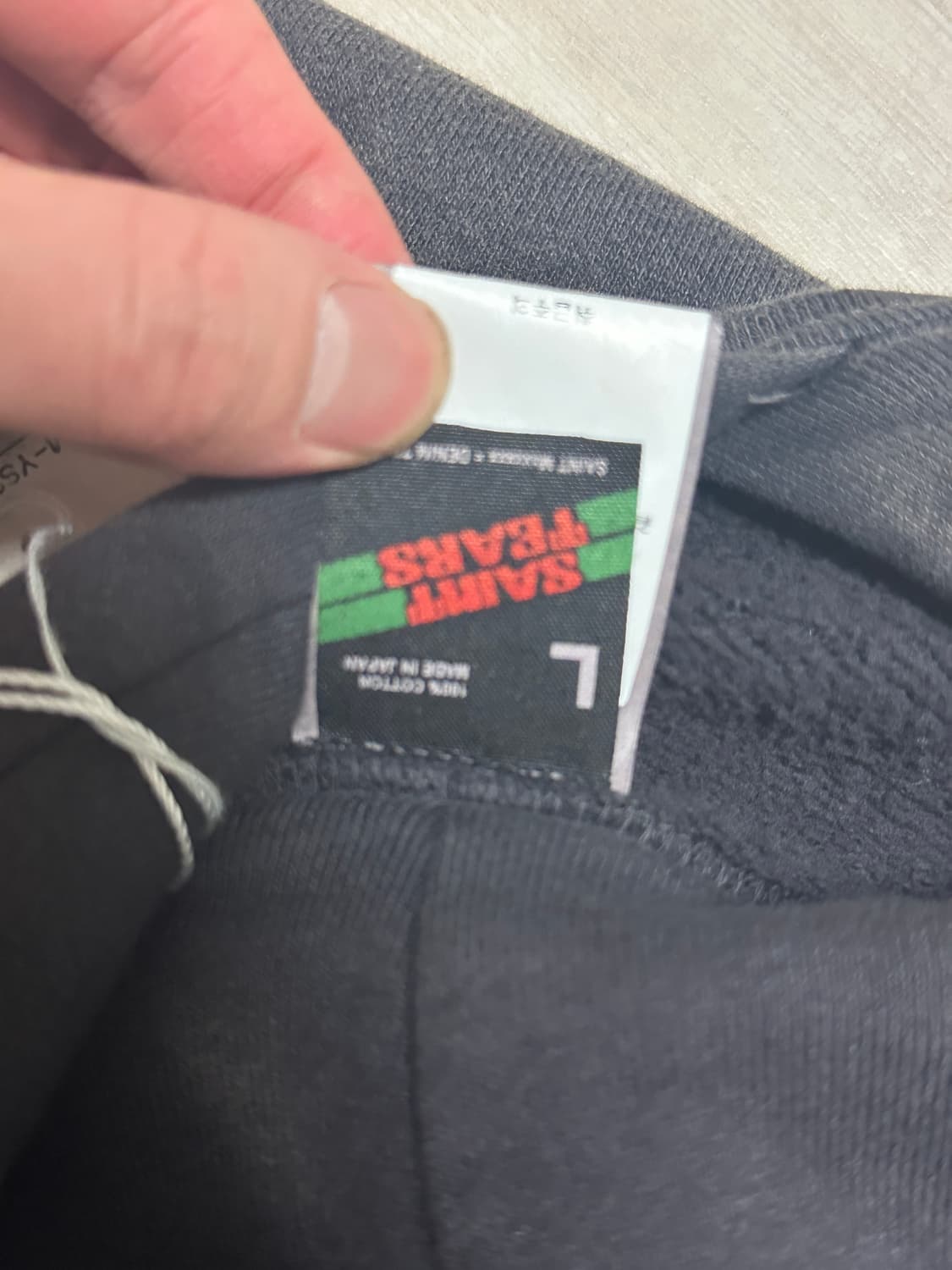 세인트미카엘x데님티어스 후디 새상품 판매합니다 상품이미지4