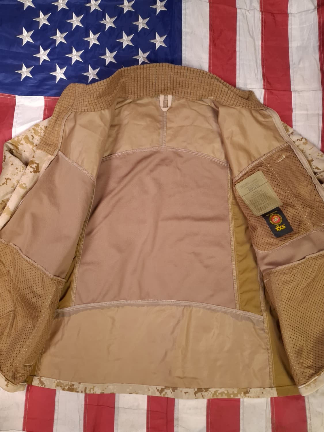 오리지날 미해병대 180s 사막 전투 고어 자켓 상품이미지10