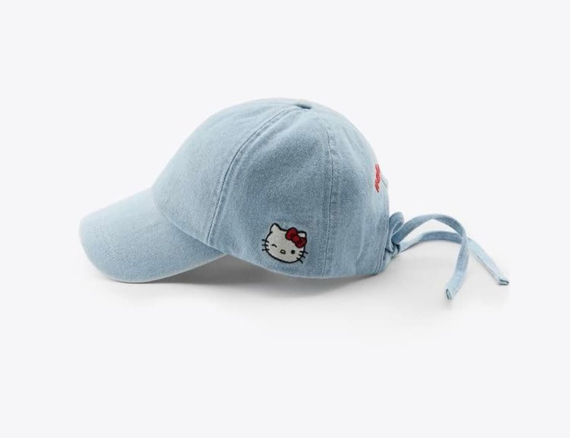 산리오 헬로키티 데님 캡 모자/자라 키티 모자(zara) 상품이미지4