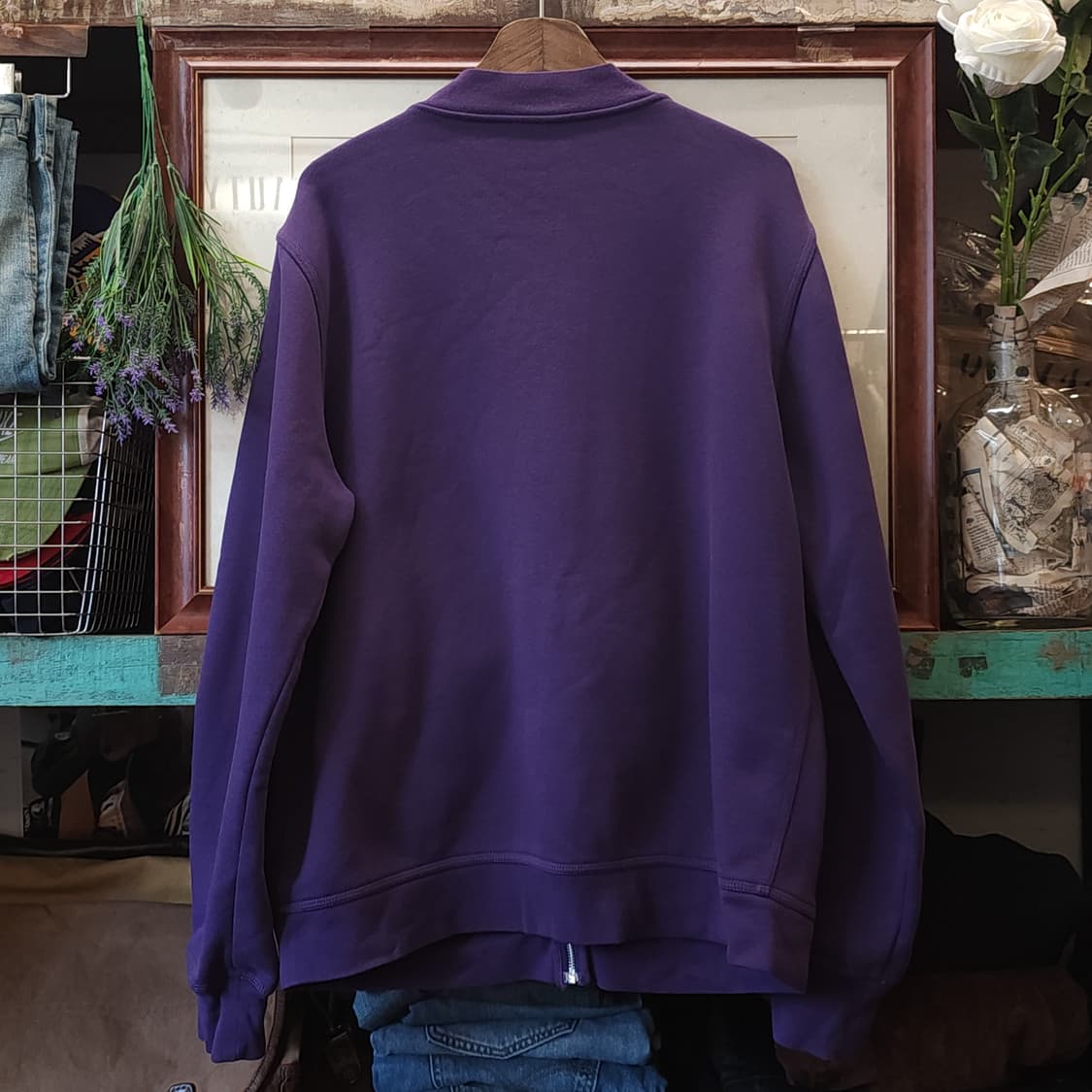 나이키 마원 집업 자켓 퍼플컬러 기모 라이닝 L 상품이미지3