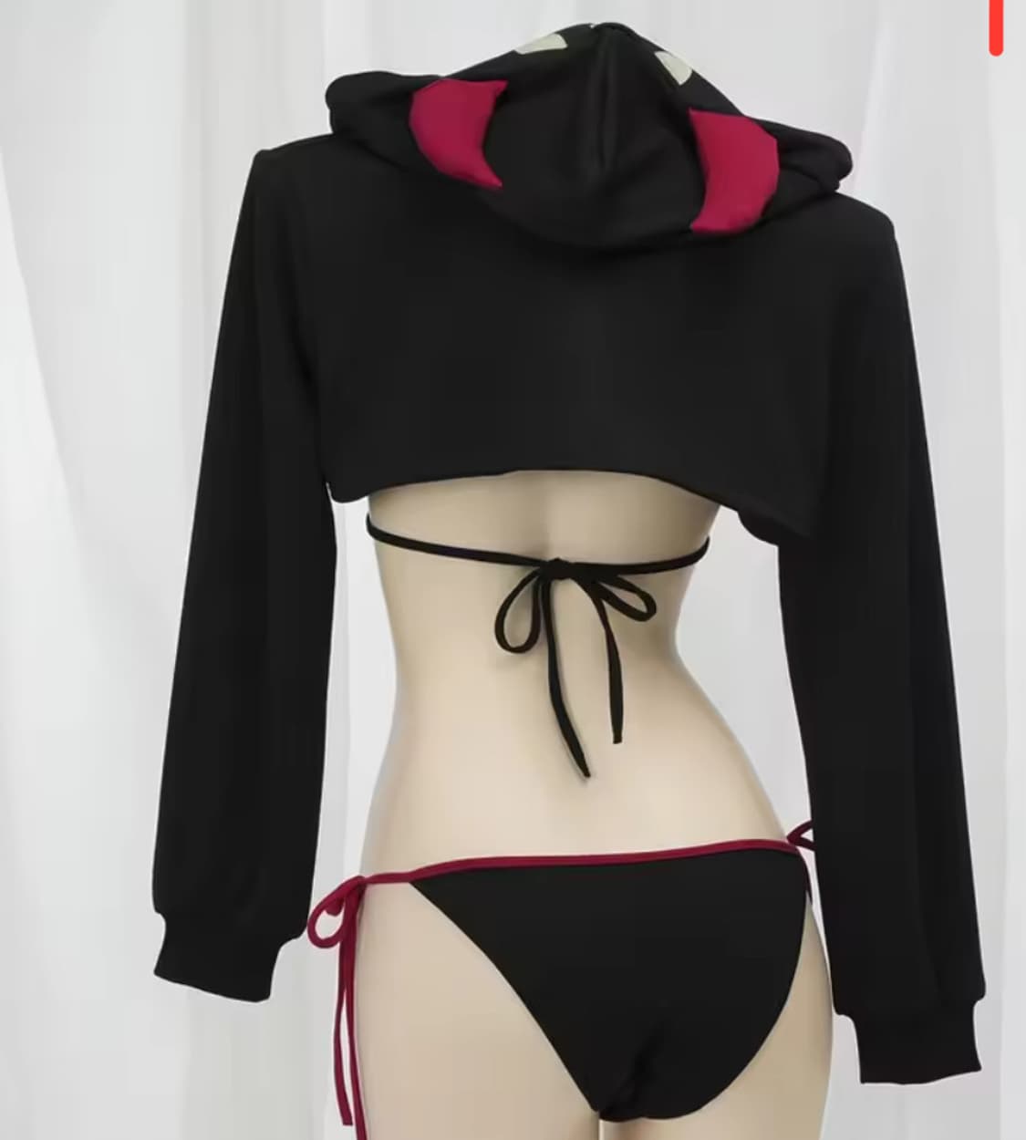 펑크룩 악마 후드 볼레로 가디건 상품이미지2