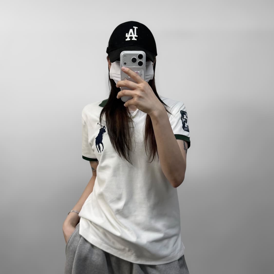 폴로 랄프로렌 빅 포니 카라티 화이트 상품이미지1