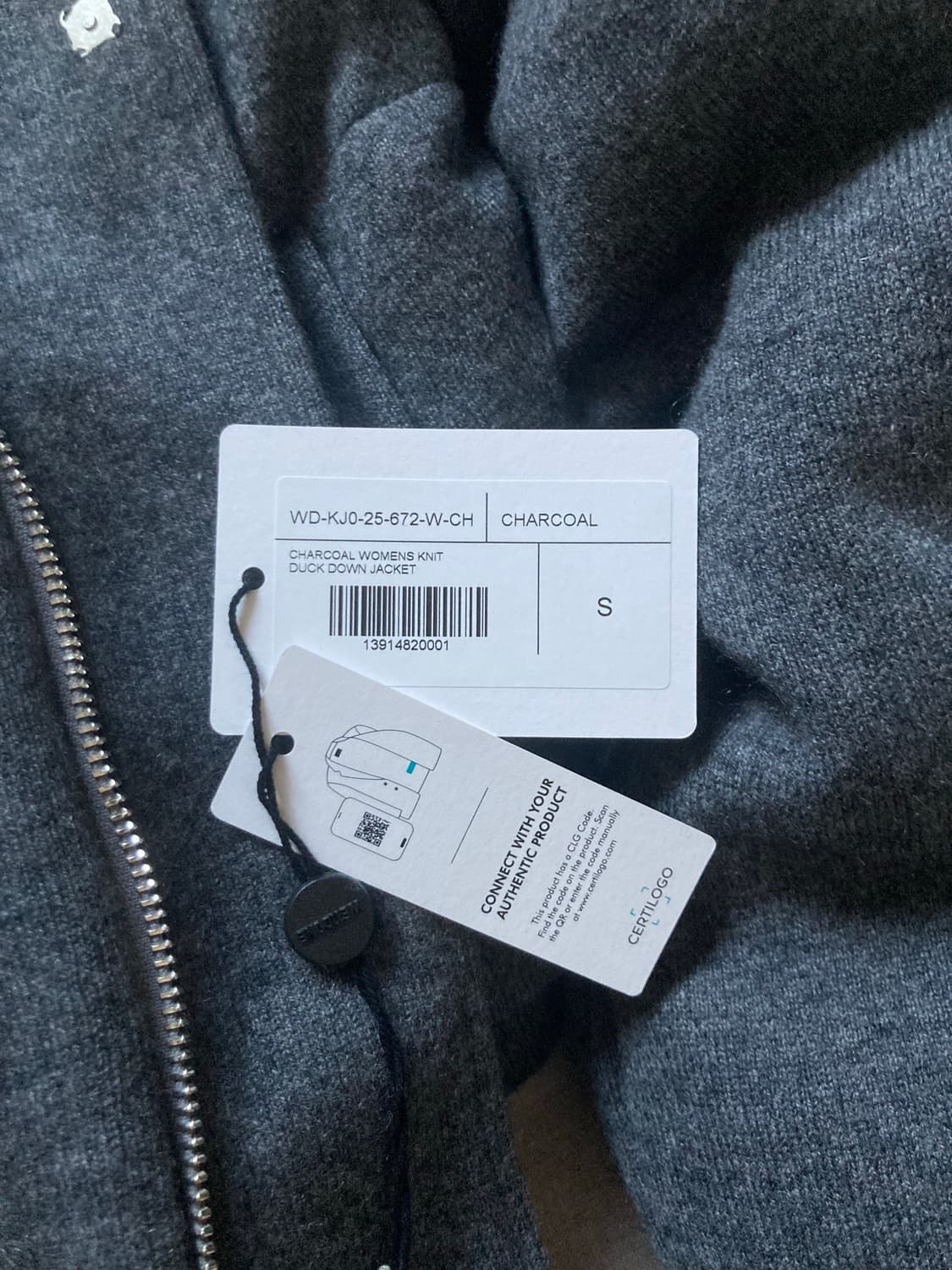 웰던 we11done 캐시미어 니트 다운 재킷 상품이미지6