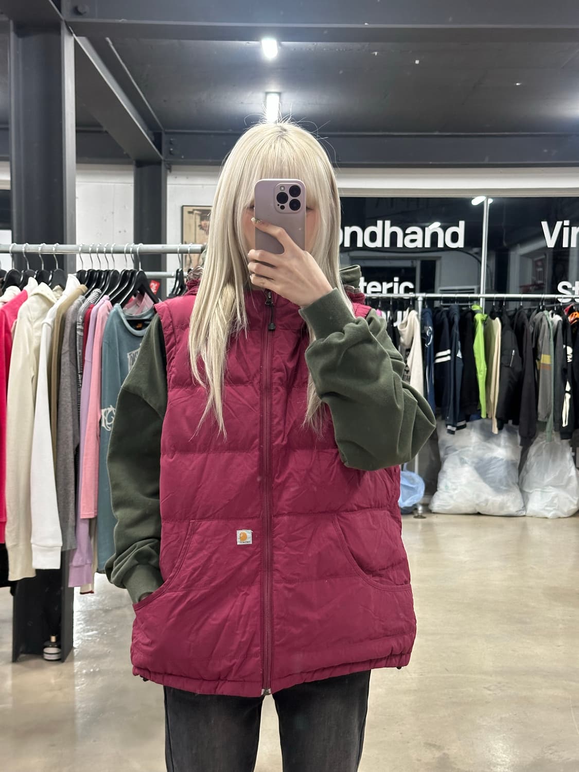 칼하트 오리털 패딩 조끼 상품이미지1