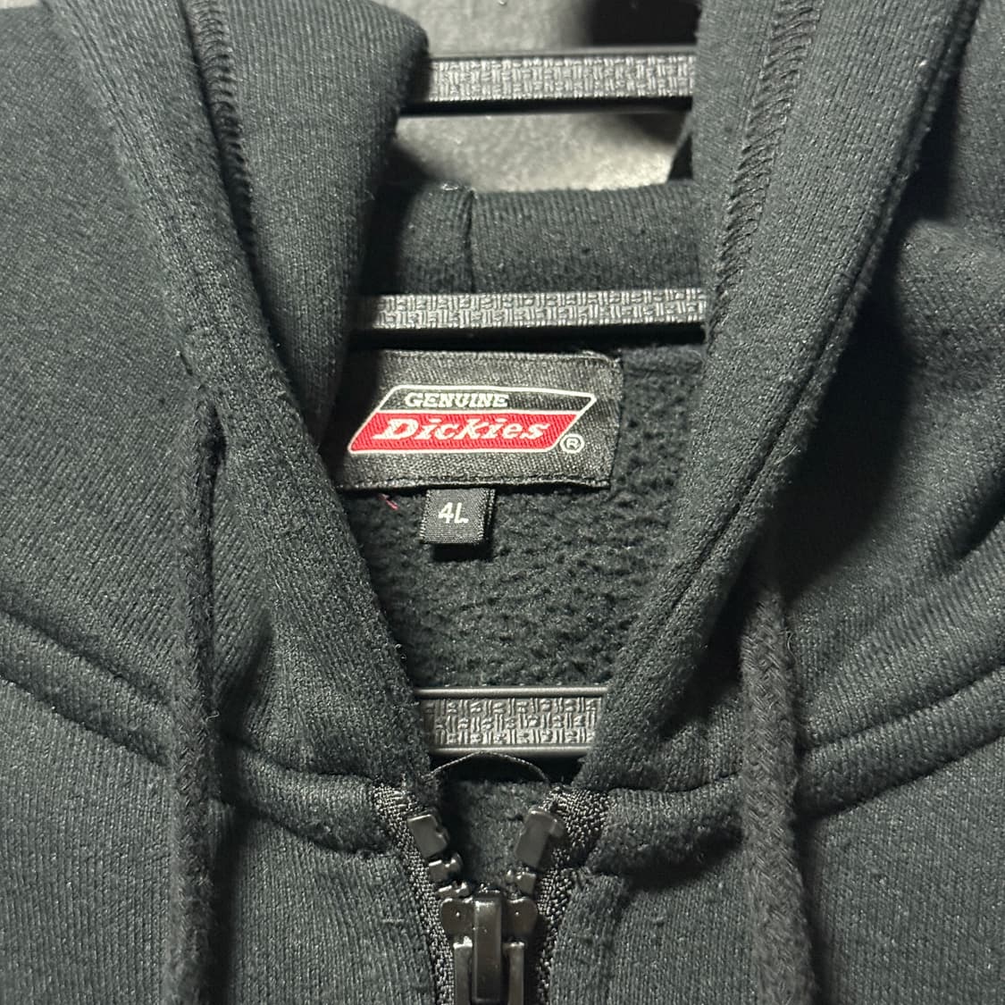 디키즈 빅 사이즈 백 프린팅 , 자수 집업 후디 블랙 상품이미지7