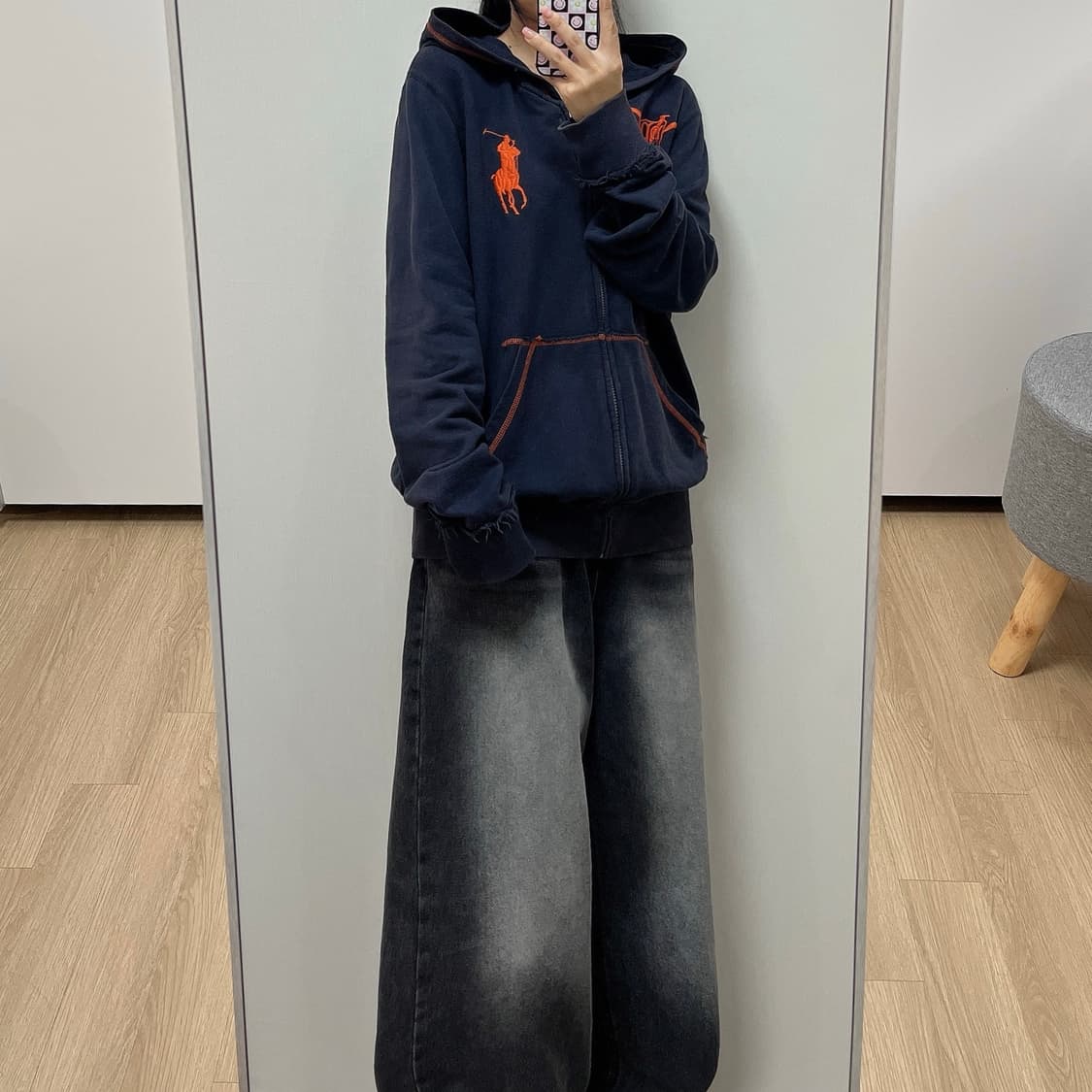 폴로 랄프로렌 빅포니 스티치 후드집업 상품이미지1