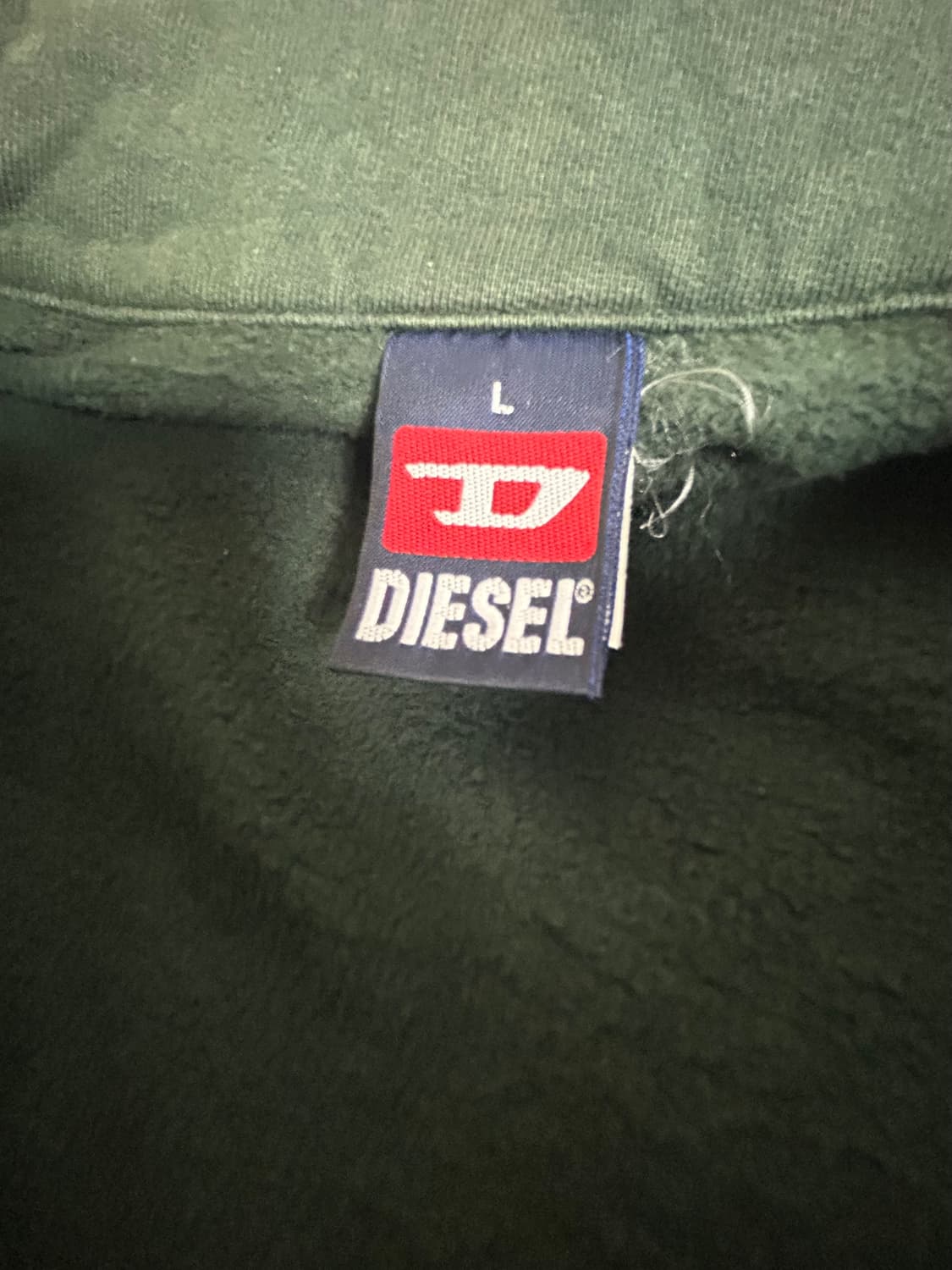 디젤 카라 기모 반집업 L 상품이미지3