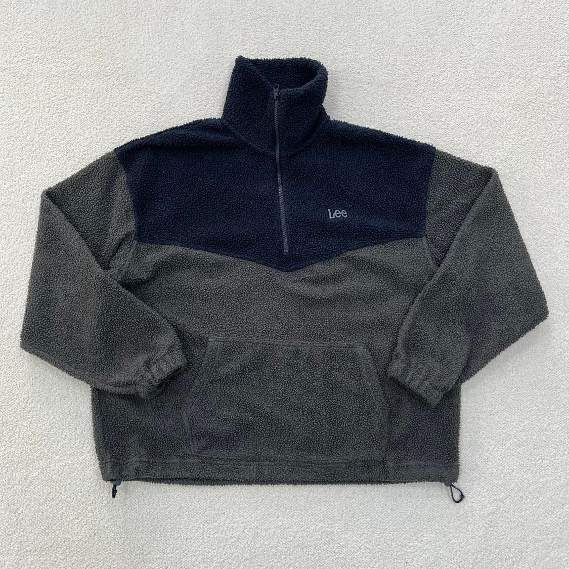 M 리 반집업 플리스 맨투맨 0305M 상품이미지1