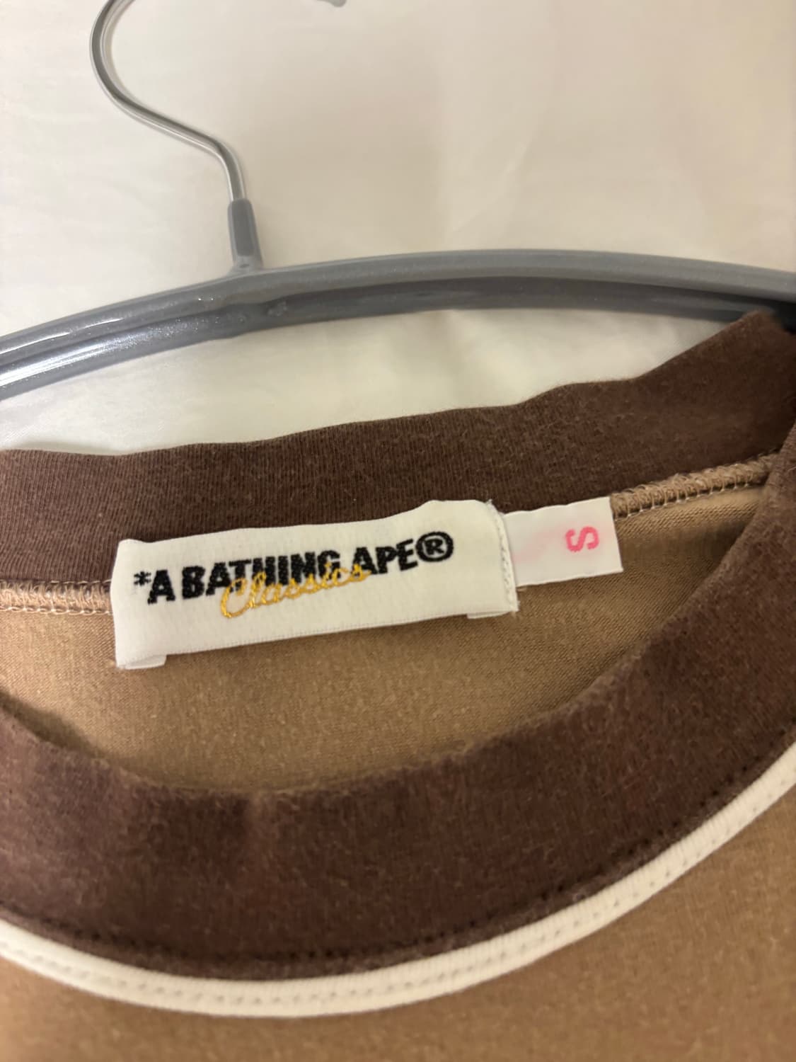 OG 베이프 브라운 딱붙 티셔츠  상품이미지2