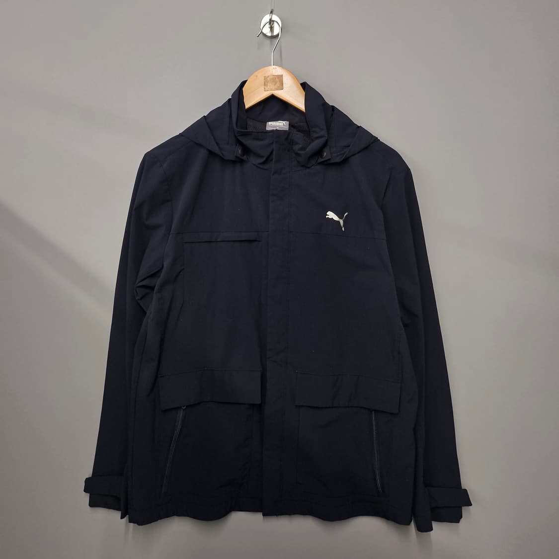 퓨마 후드 바람막이 블랙 상품이미지1