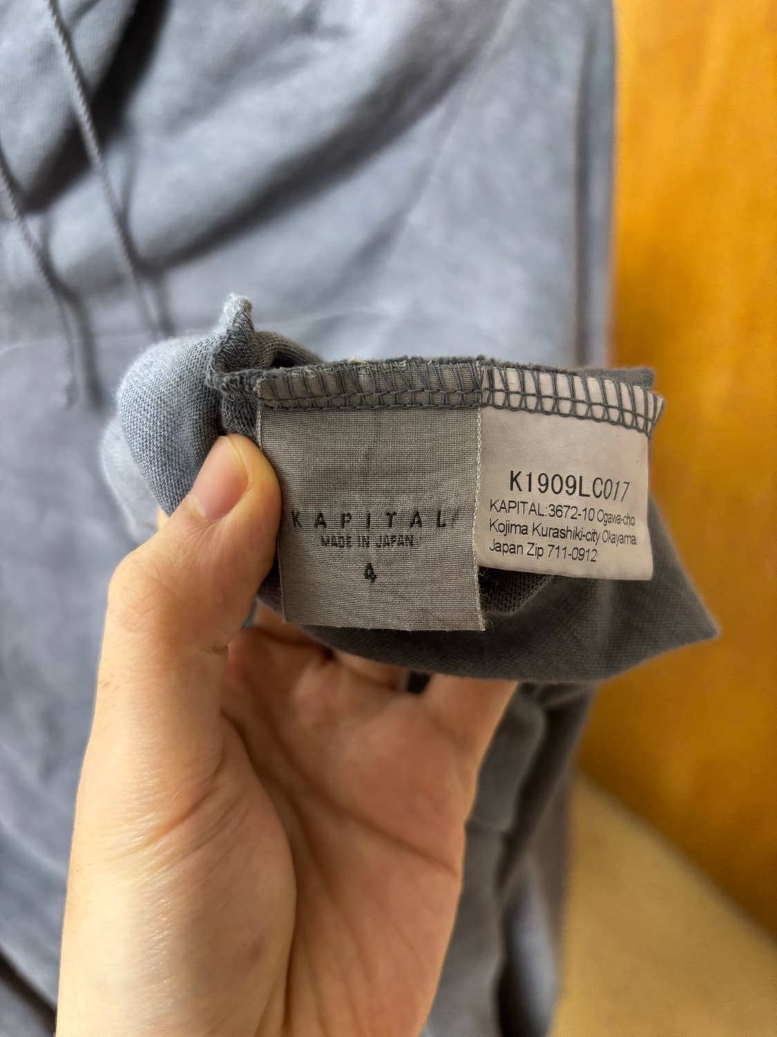 KAPITAL KOUNTRY Faded Pullover Hoodie  상품이미지4