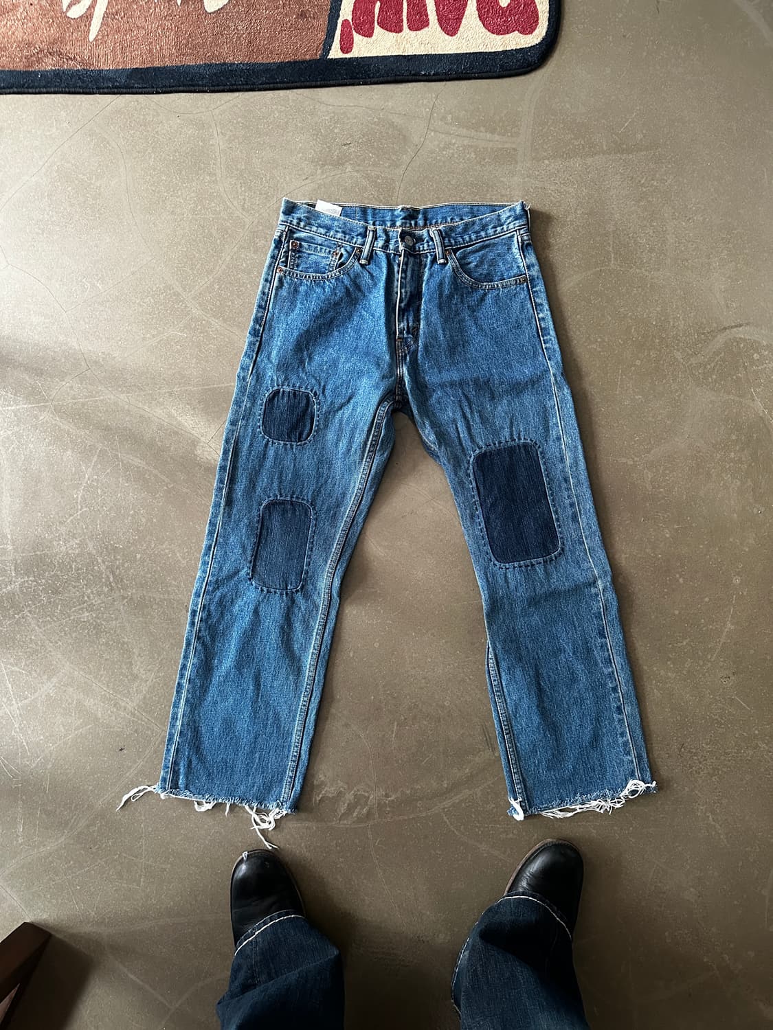 Levis 리바이스 505 패치워크 커스텀 데님 팬츠 w31 상품이미지1