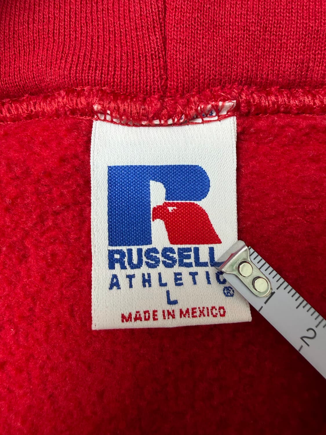 90s Russell Zip Up Hoodie (red) 상품이미지3