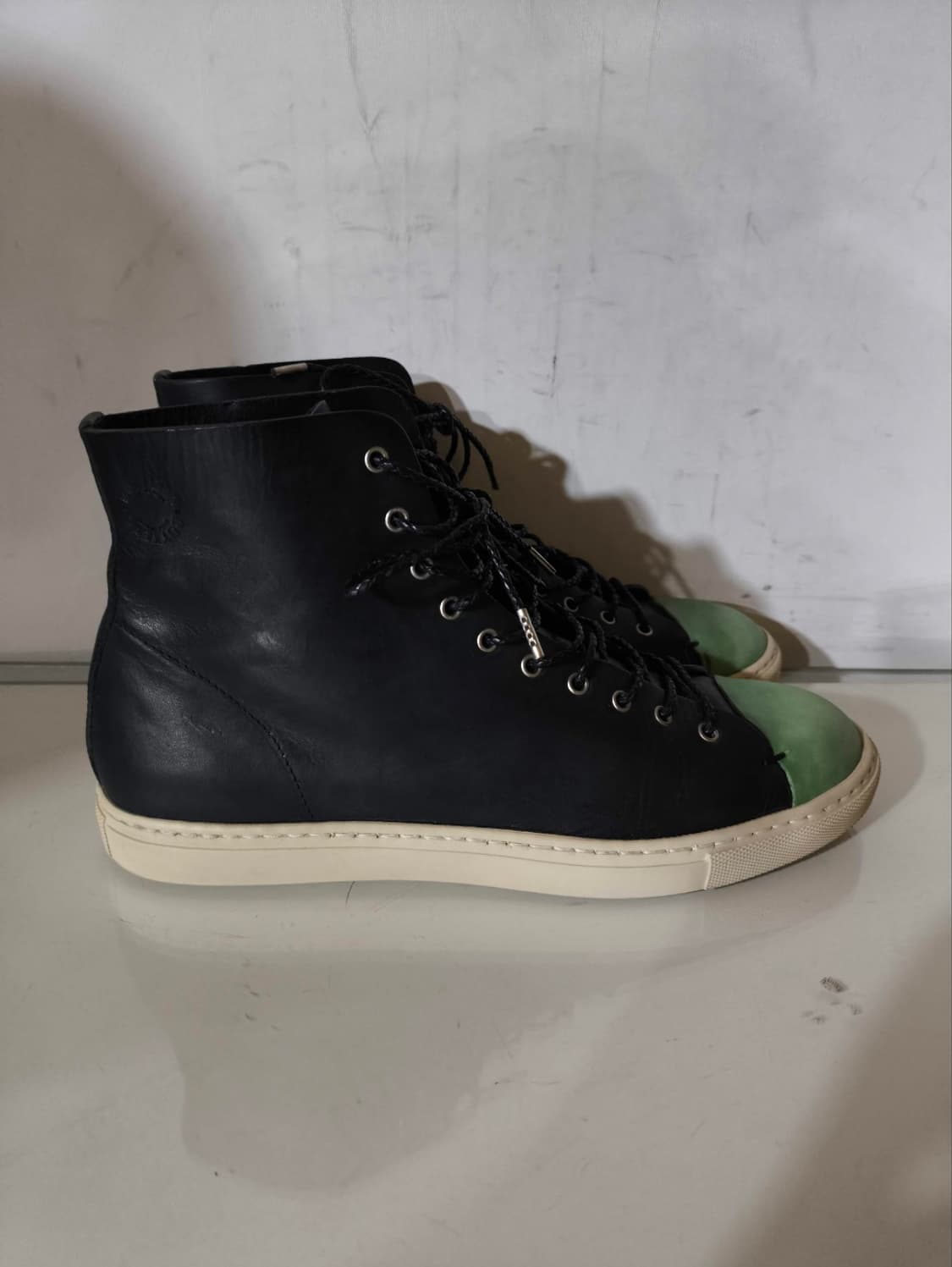 39 260mm 부테로 타니노 송아지 가죽 스니커즈 블랙 상품이미지2