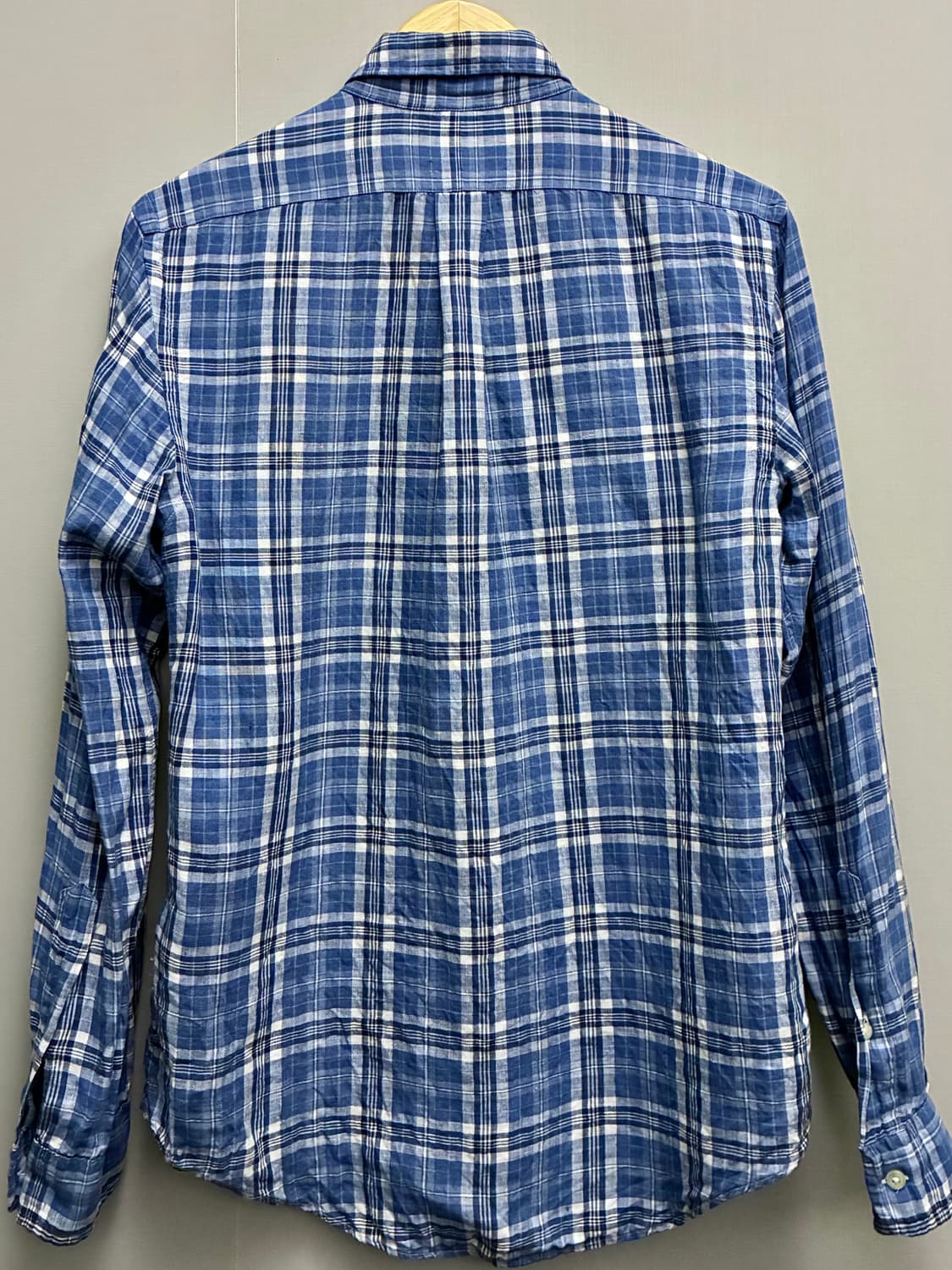 (S/97)POLO 폴로랄프로렌 마드라스 리넨 버튼다운 체크셔츠 상품이미지5