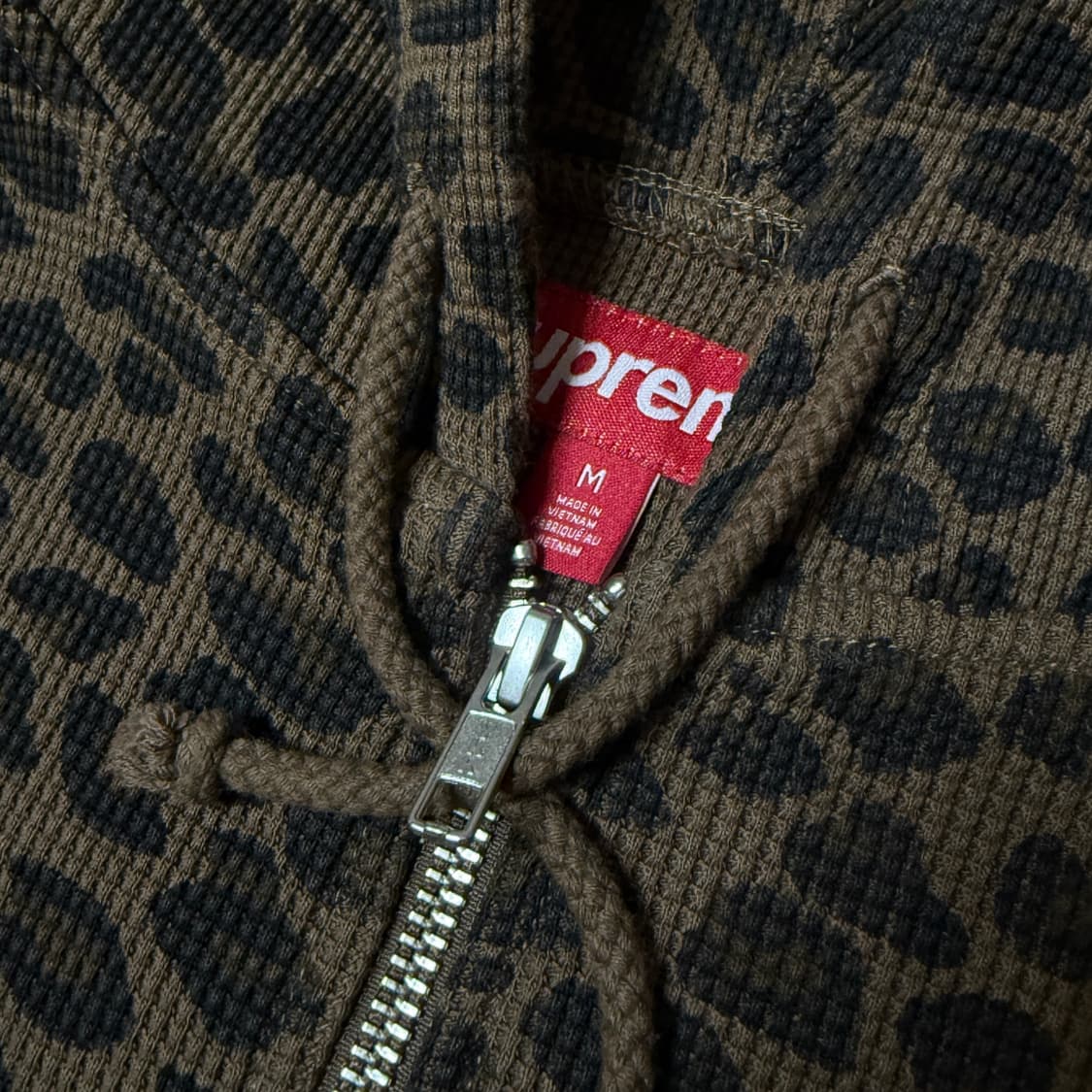 슈프림 써멀 후드 집업 레오파드 M 상품이미지3