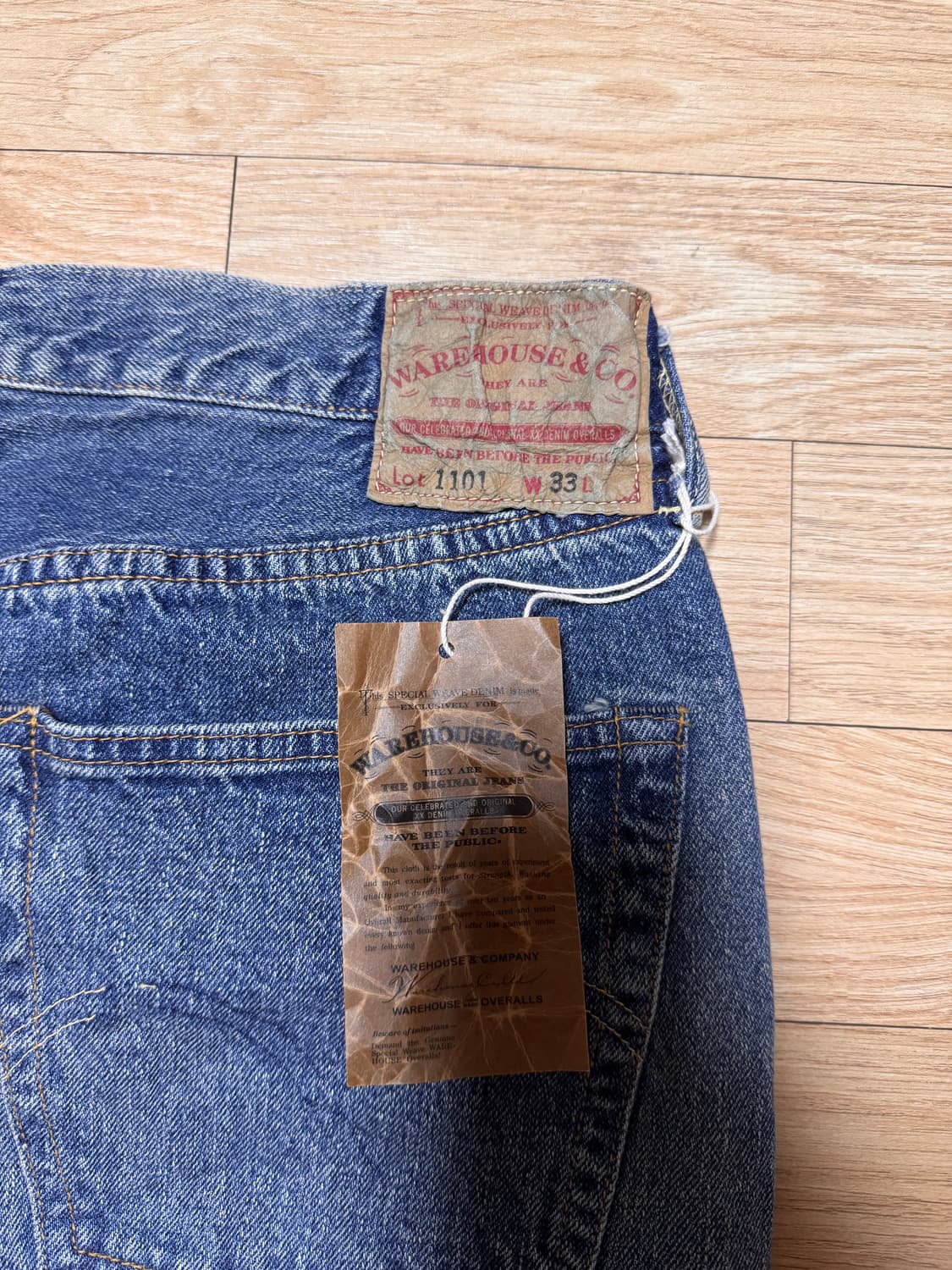 새상품) 웨어하우스 1101 2ND-HAND(33 사이즈, 구매내역 O) 상품이미지2