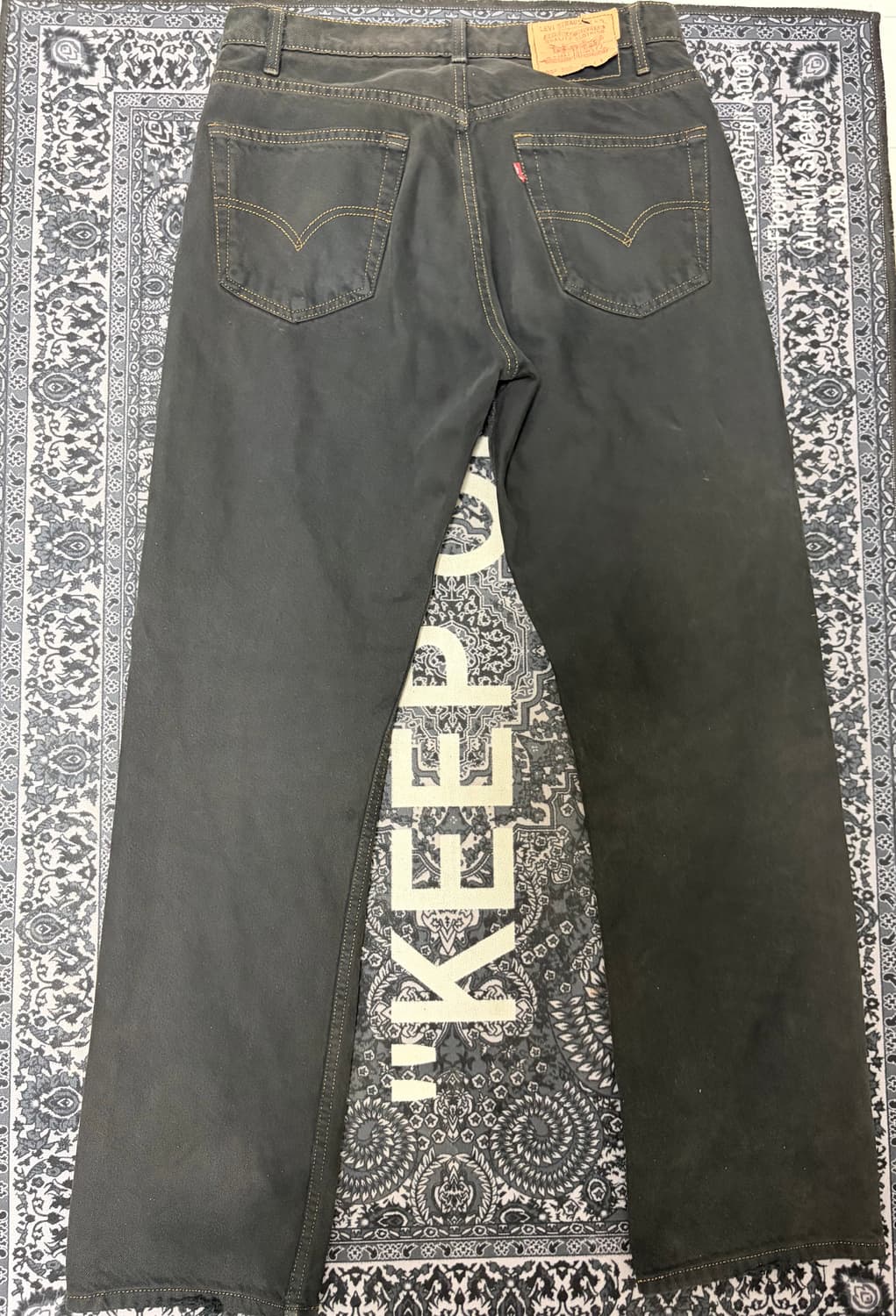 리바이스 505 흑청 데님 34/34 상품이미지6