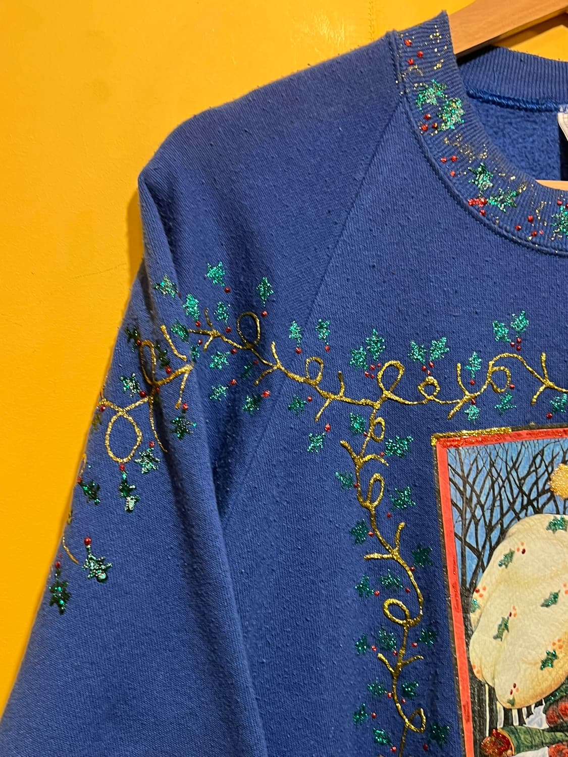 90s [여성XL] USA MADE 크리스마스 빈티지 맨투맨 상품이미지3