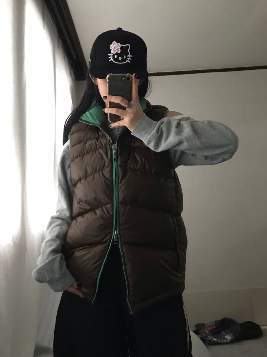 퓨마 브라운 패딩 조끼 상품이미지2