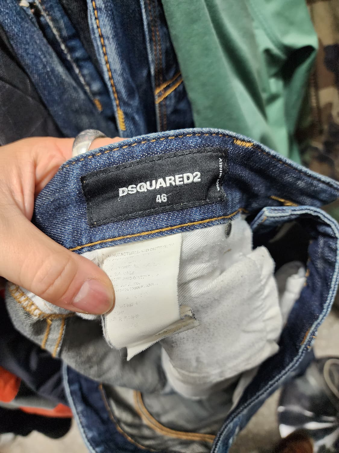 디스퀘어드2 가죽패치 데님 청바지 상품이미지5