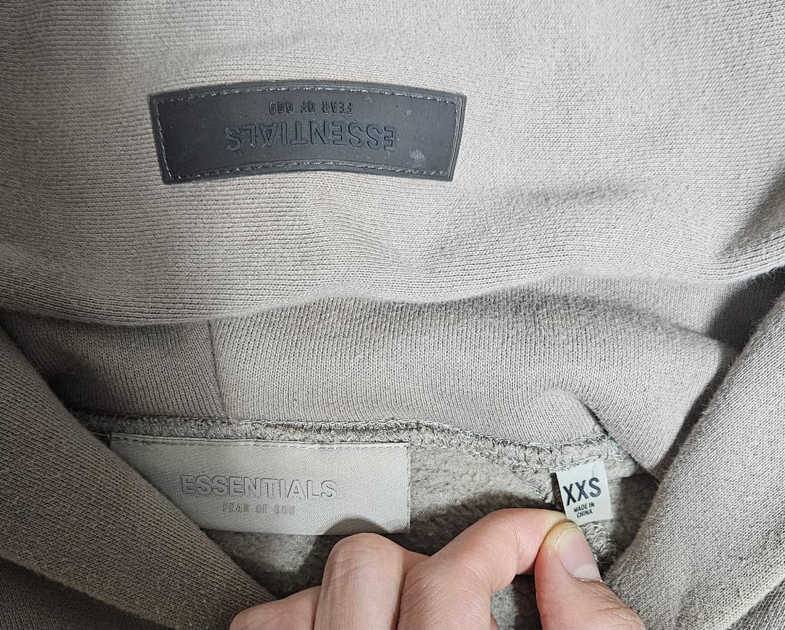 에센셜 후드티 xxs 상품이미지3