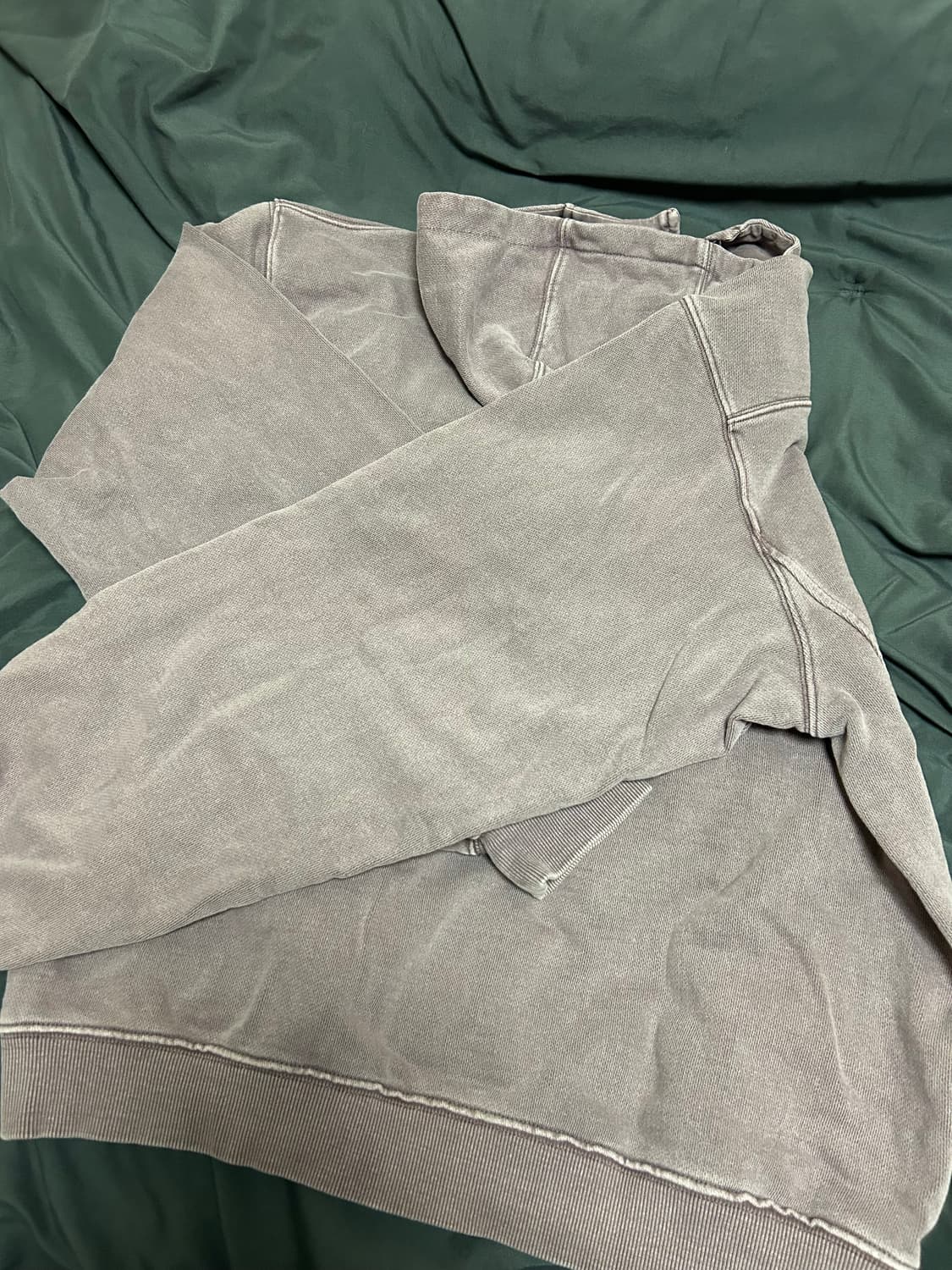 미스치프 롬버스 사이드 버튼 업 후드 워시드 레드 브라운 상품이미지7