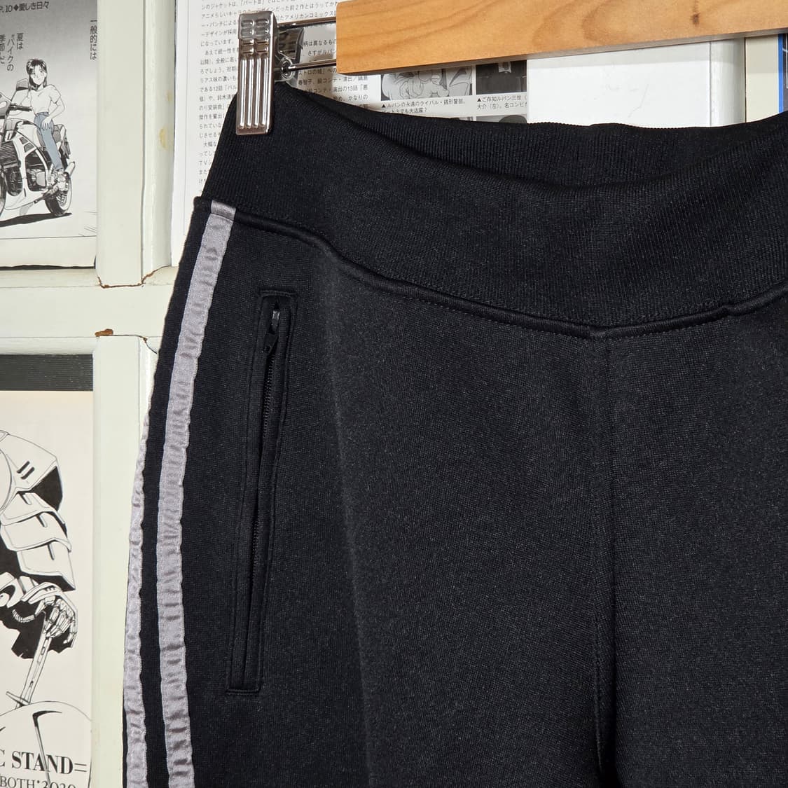 아디다스 Y2K 블랙 실버 큐빅 부츠컷 트랙팬츠 상품이미지3