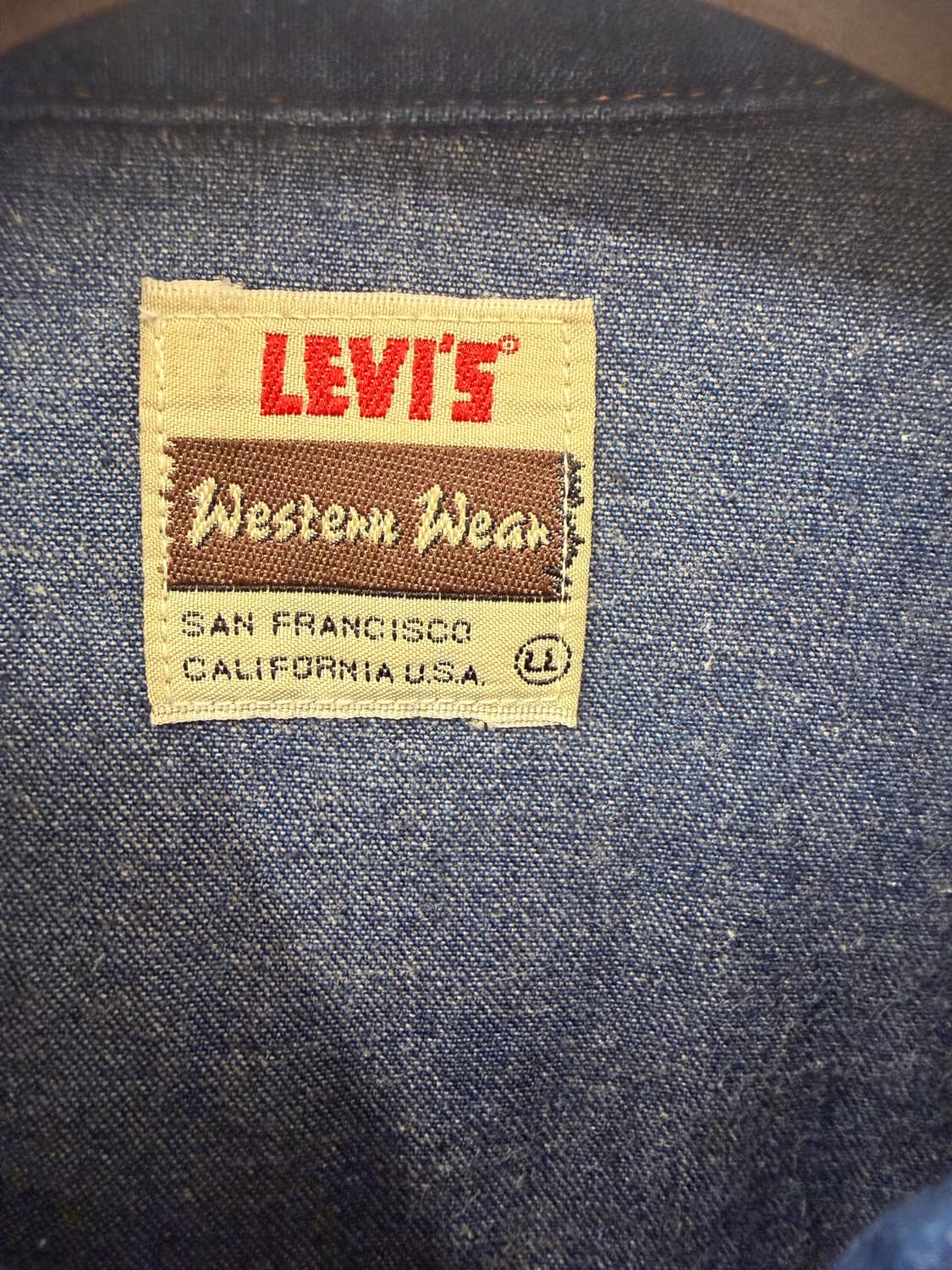 90‘s 리바이스 웨스턴 데님 셔츠 상품이미지3