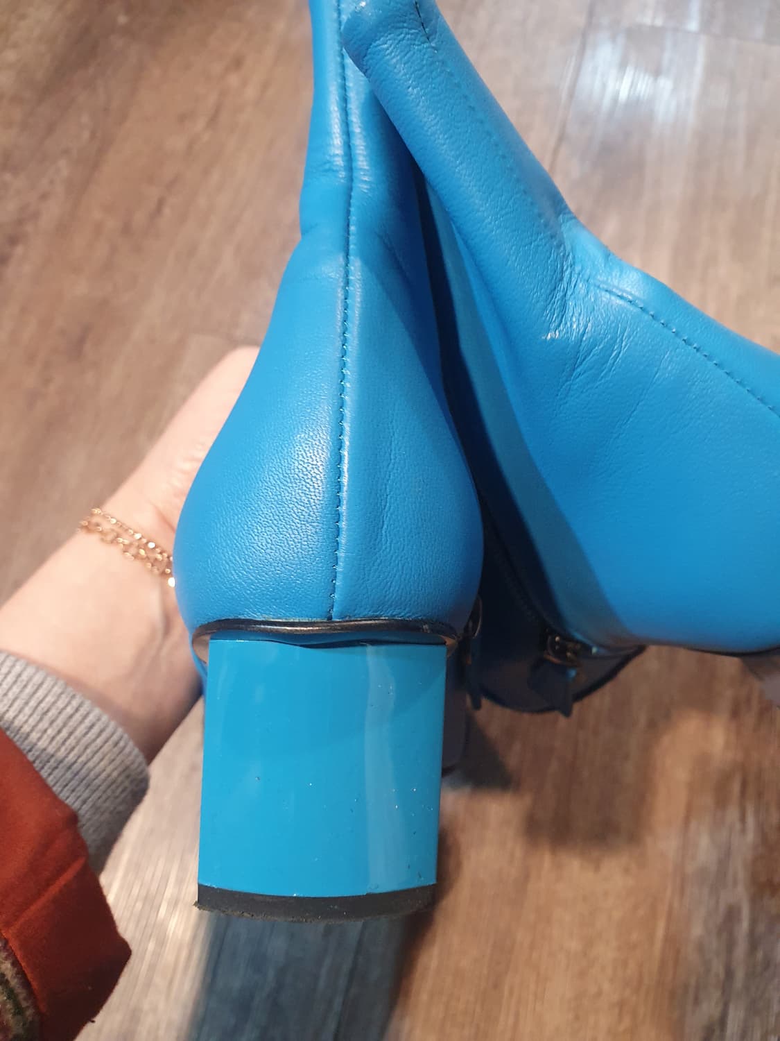 나무하나 파란색 앵클 부츠 240mm 상품이미지3