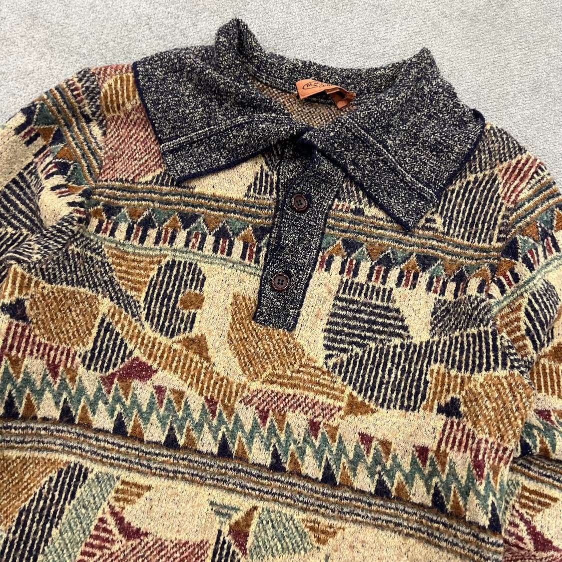 4 미쏘니 빅카라 멀티컬러 울 니트 상품이미지2