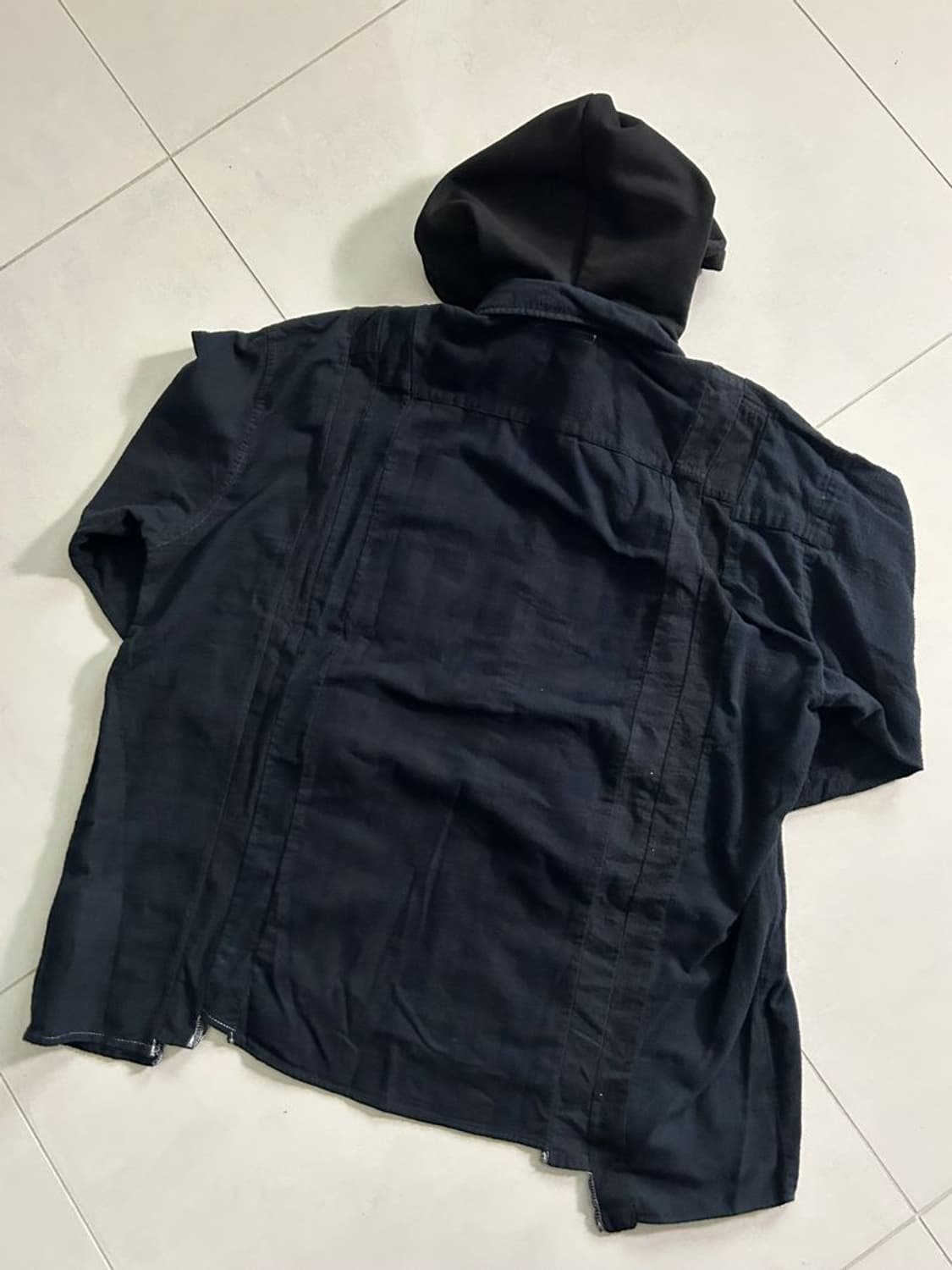 WIDE SHIRT W/H 7컷 와이드 후드티 상품이미지4