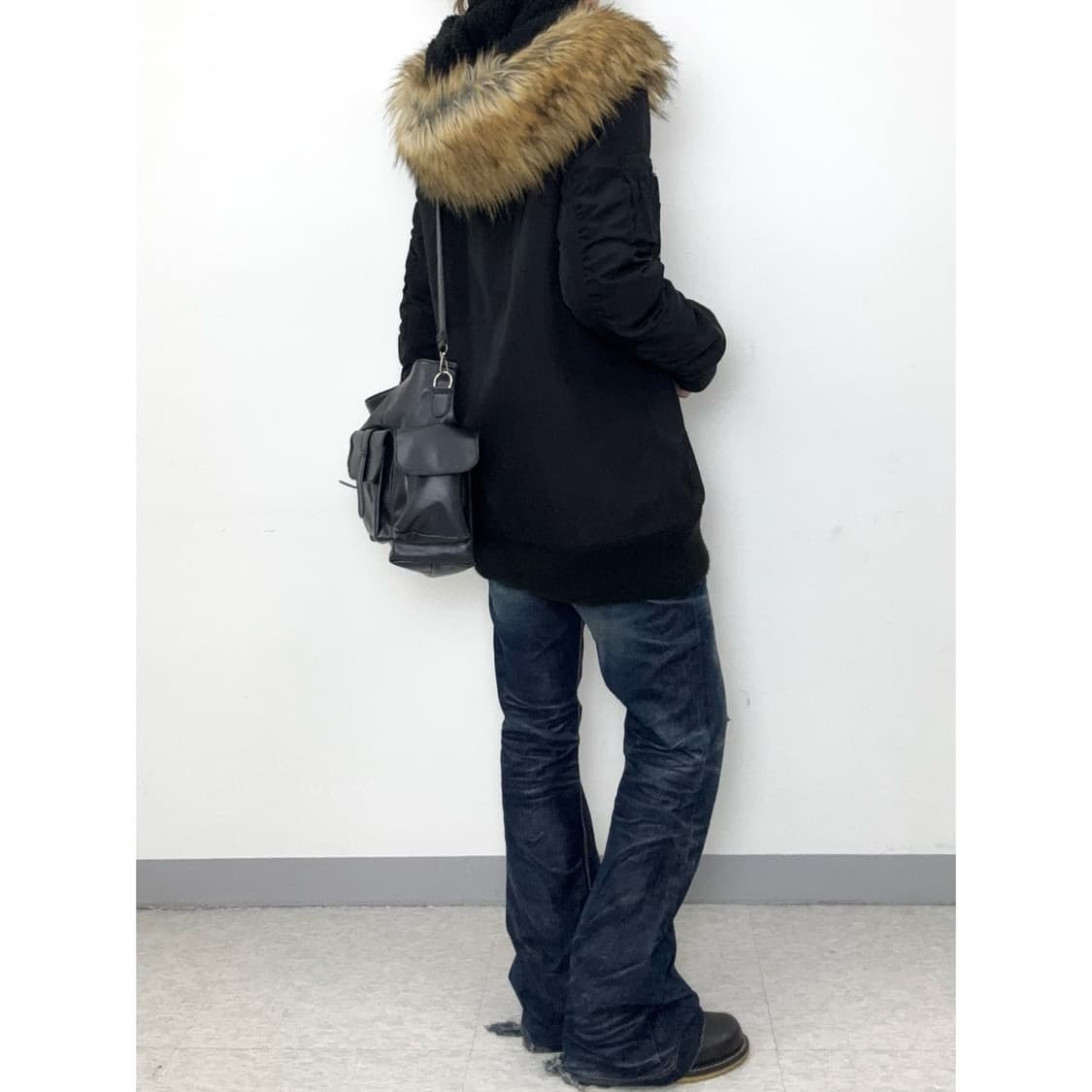 빈티지 락시크 블랙 점퍼 상품이미지3