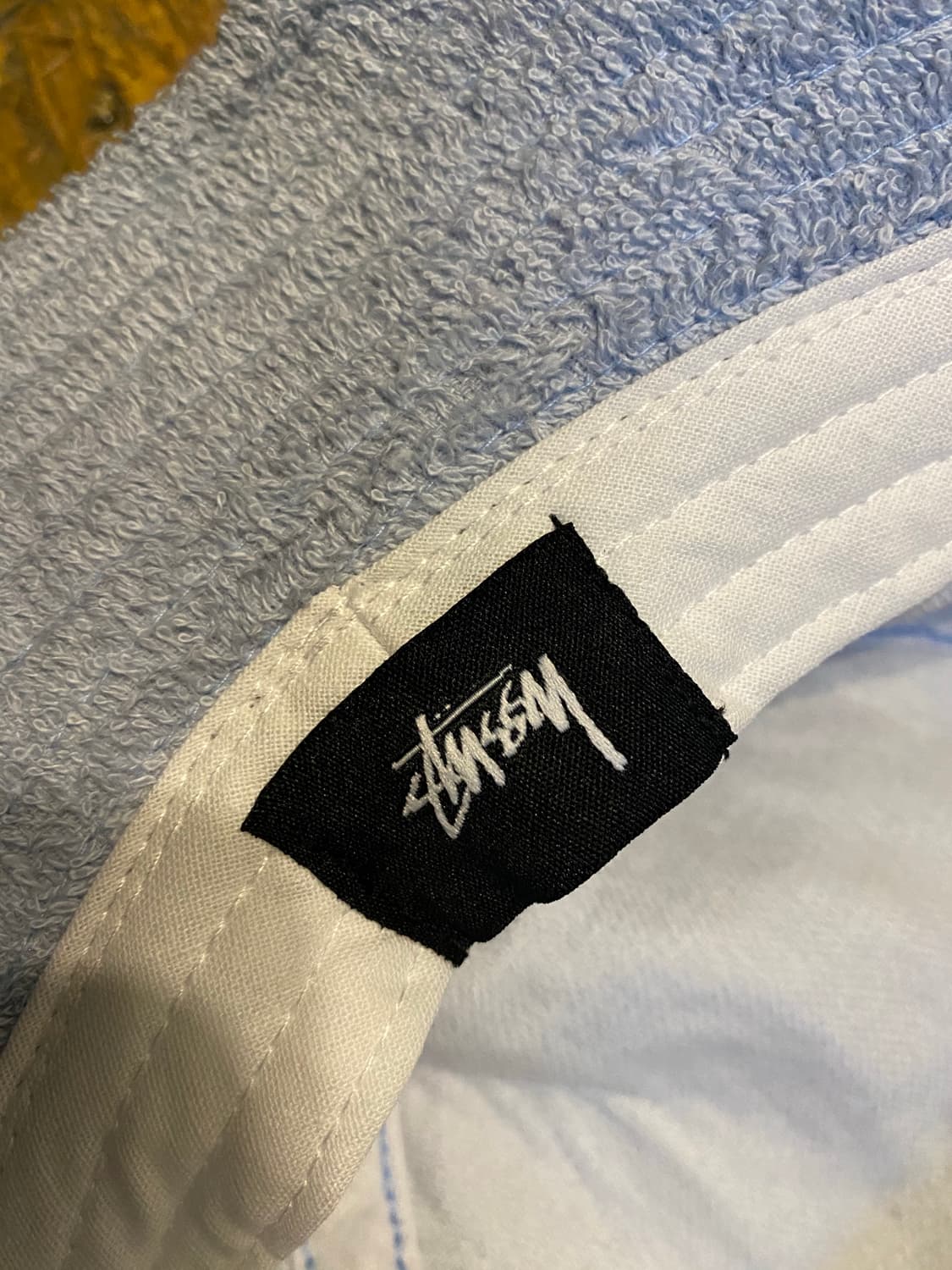 stussy 테리원단 블루컬러 버킷햇 상품이미지5
