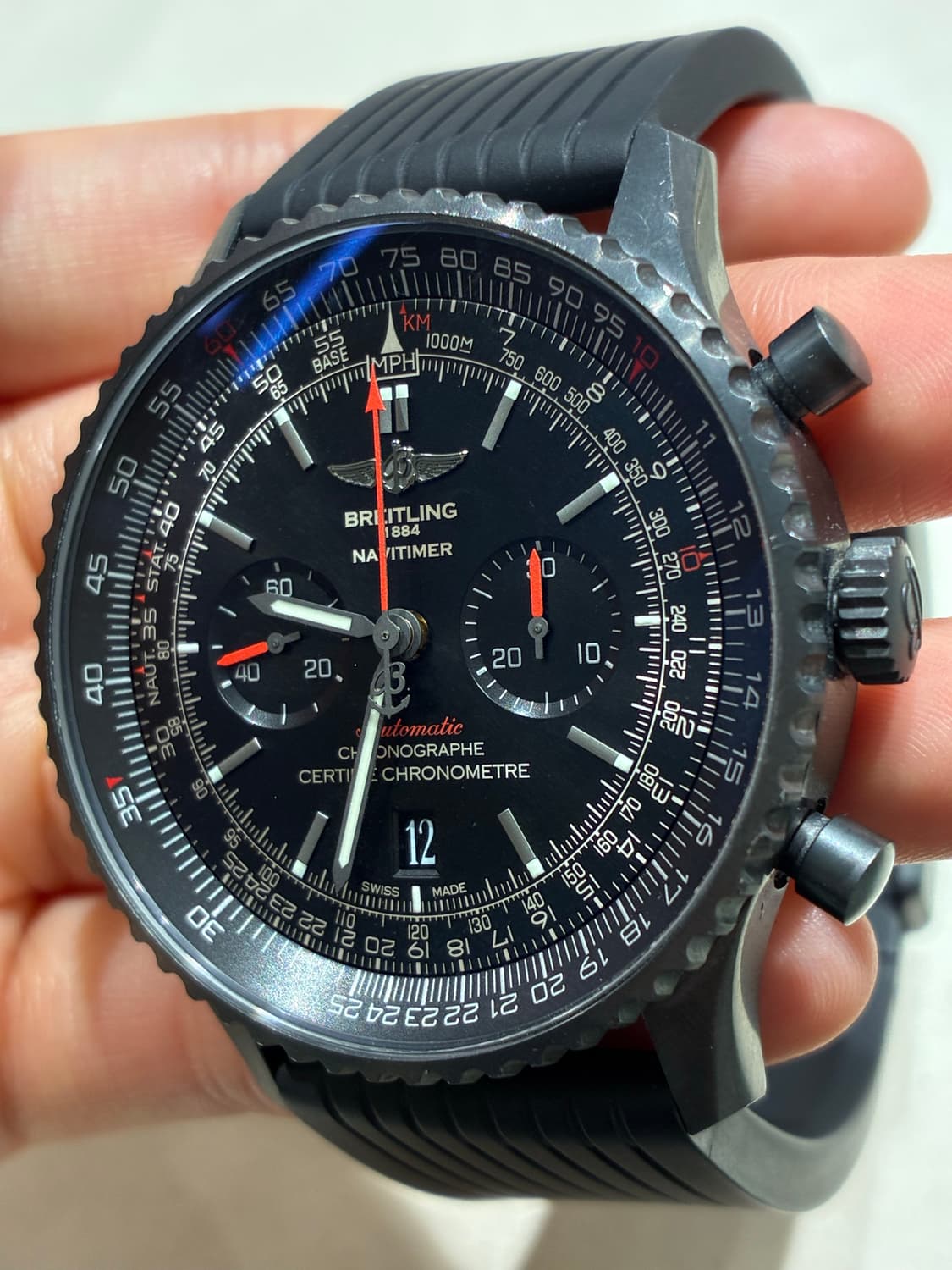 브라이틀링 네비타이머 B01 블랙 다이얼 46mm 19년풀세트 상품이미지5