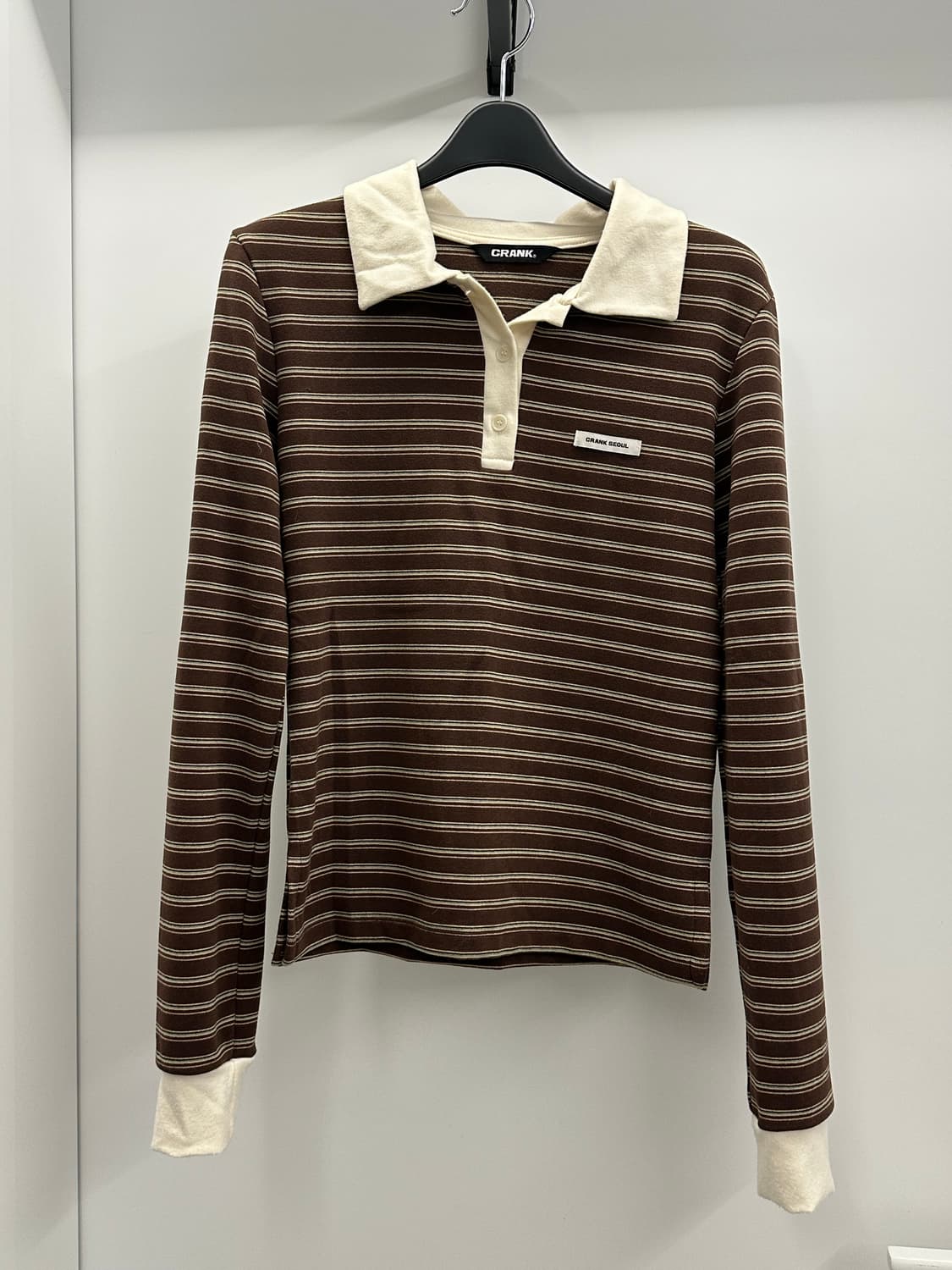 크랭크 멀티 스트라이프 폴로 셔츠 브라운 상품이미지7