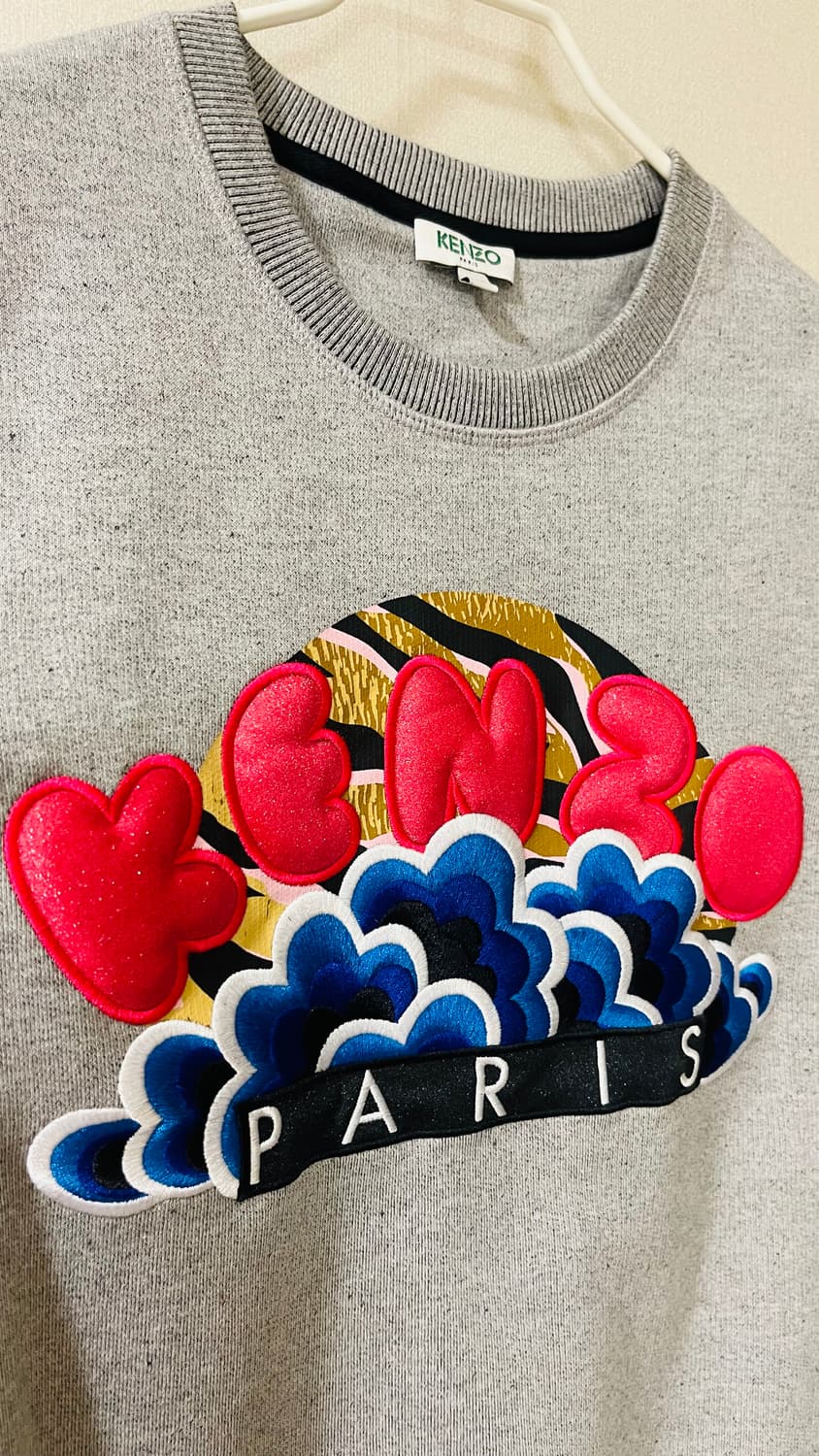 겐조 KENZO PARIS 입체 자수 스웨트 맨투맨 S 실착 횟수 적어  상품이미지3