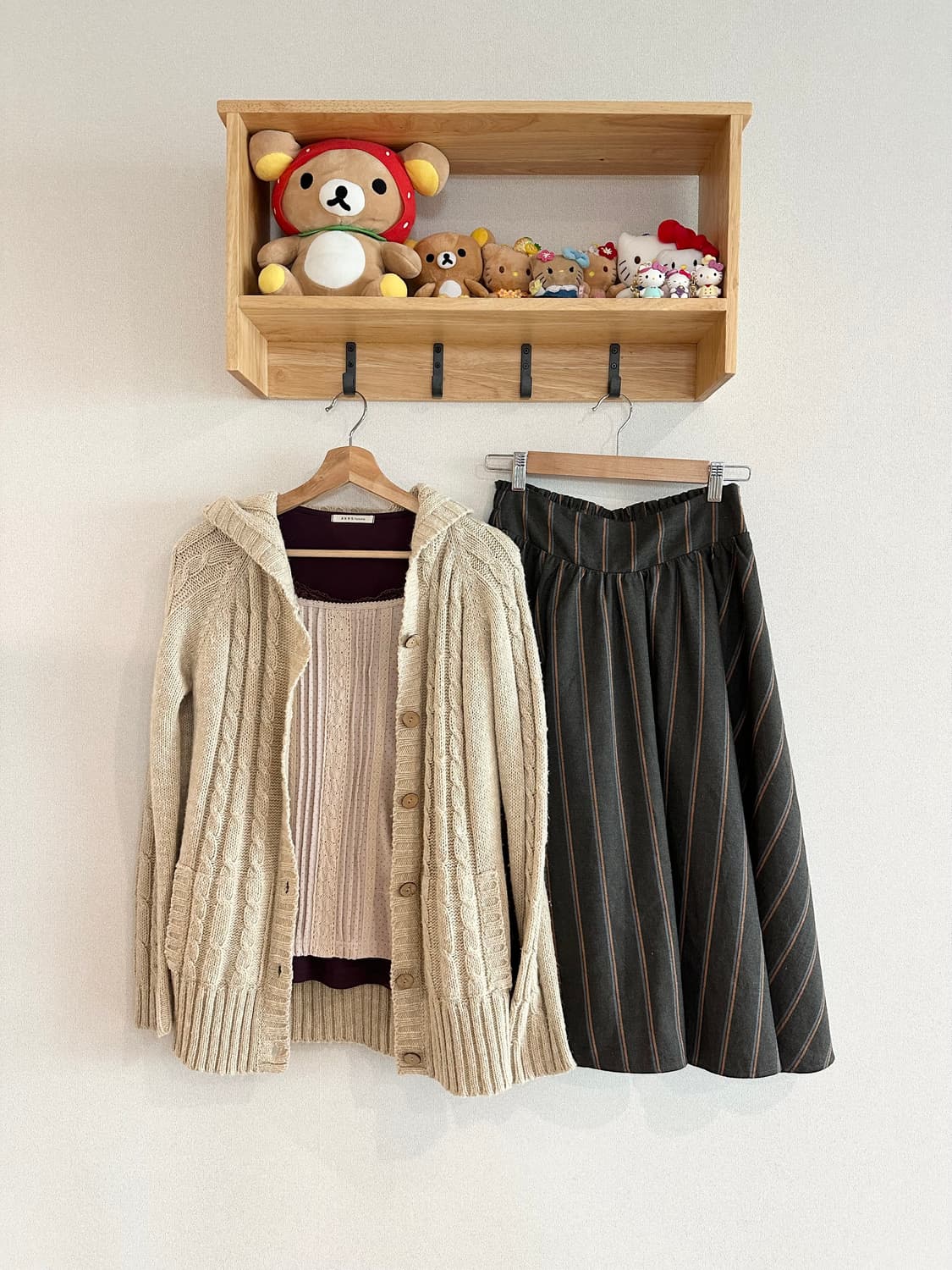 jpn 엑시즈팜 갸루 모리걸 하구미 스즈코 히피 레이어드 코디세트 상품이미지1