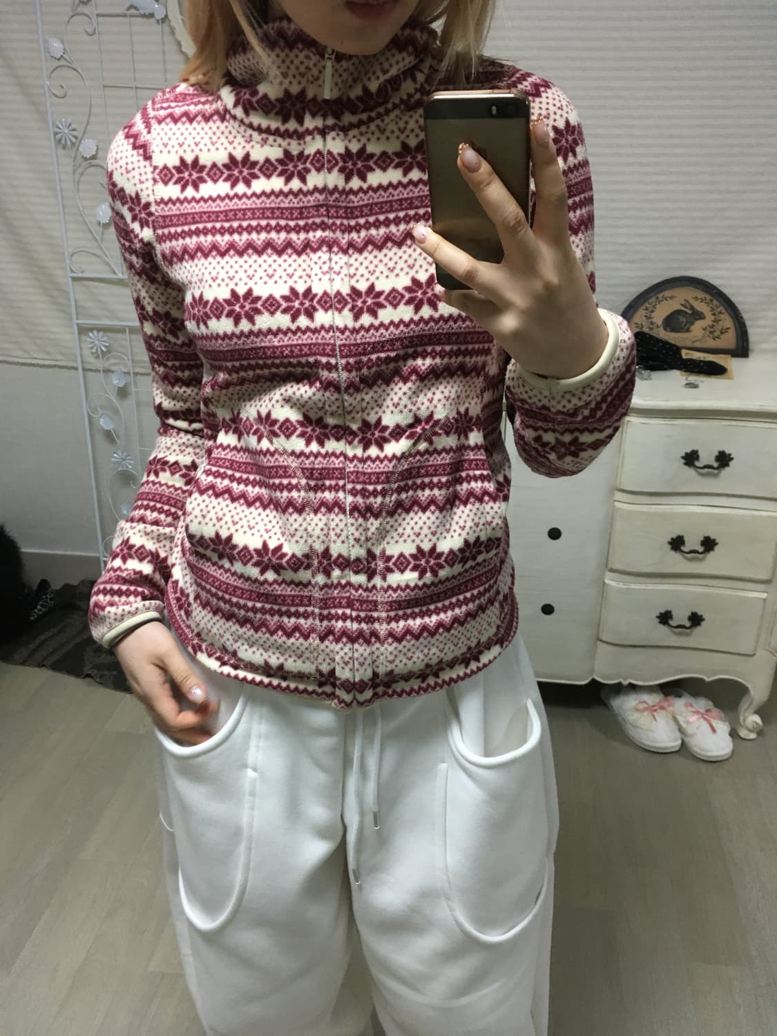 jpn vintage 노르딕 후리스 일본빈티지 상품이미지3