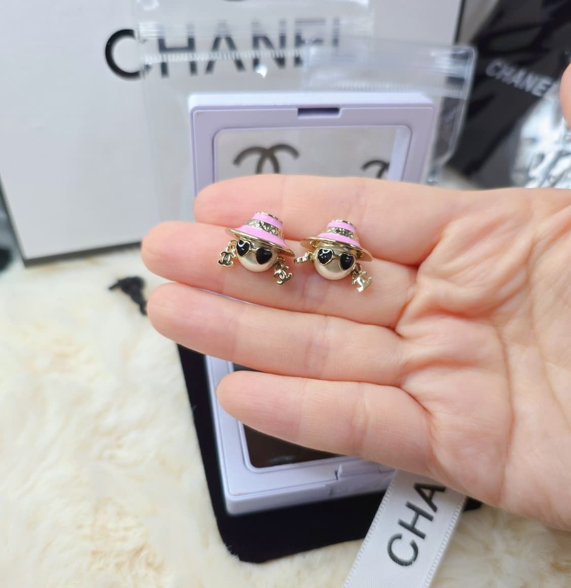 빈티지 핑크 샤넬 귀걸이2 상품이미지8