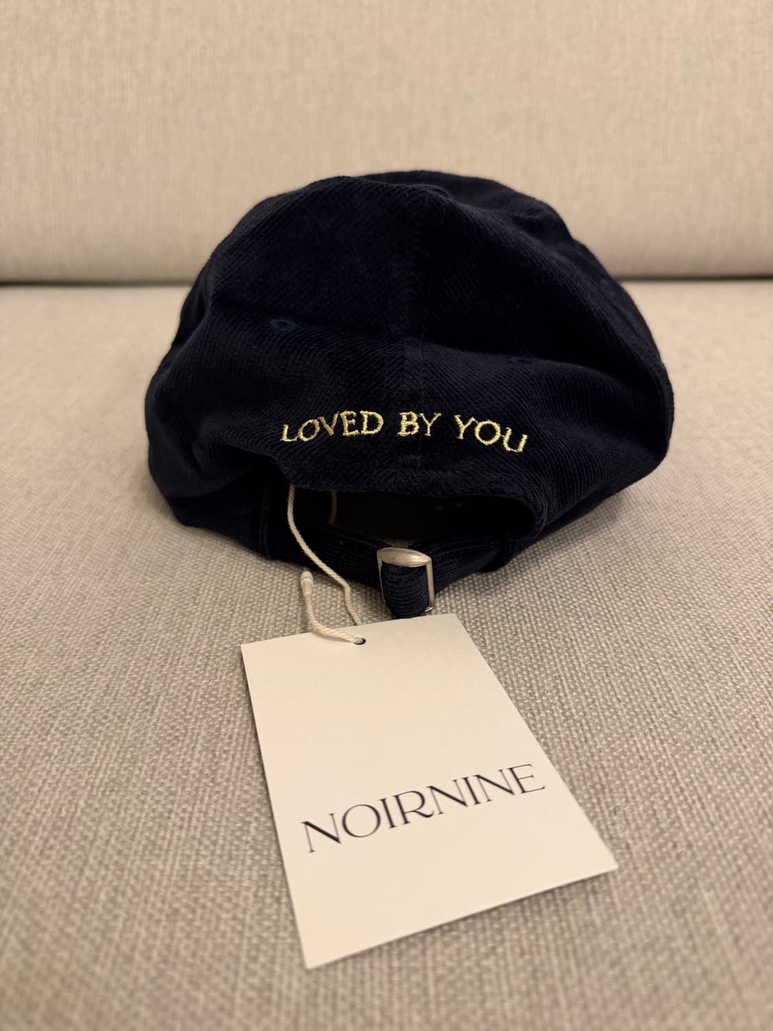 [새제품] 누아르나인 코듀로이 볼캡 네이비 - 정가 42,000원 상품이미지2