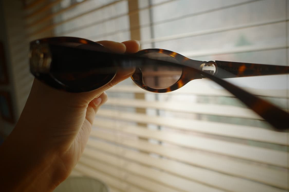 GUCCI 로고 템플 하바나 선글라스 상품이미지6