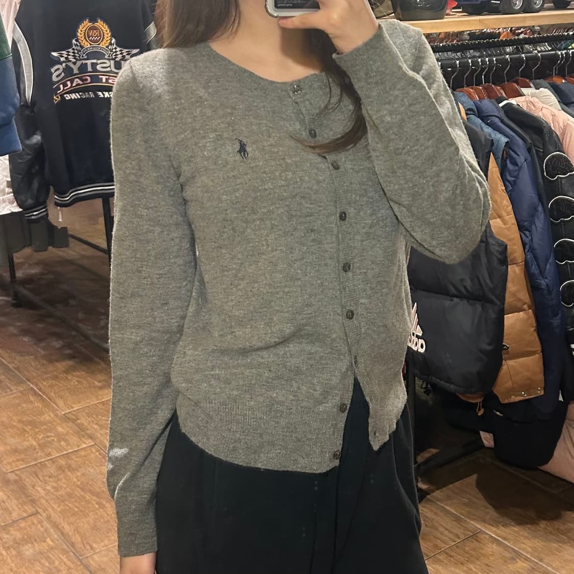 [HI] 폴로 랄프로렌 니트 가디건 그레이 상품이미지3