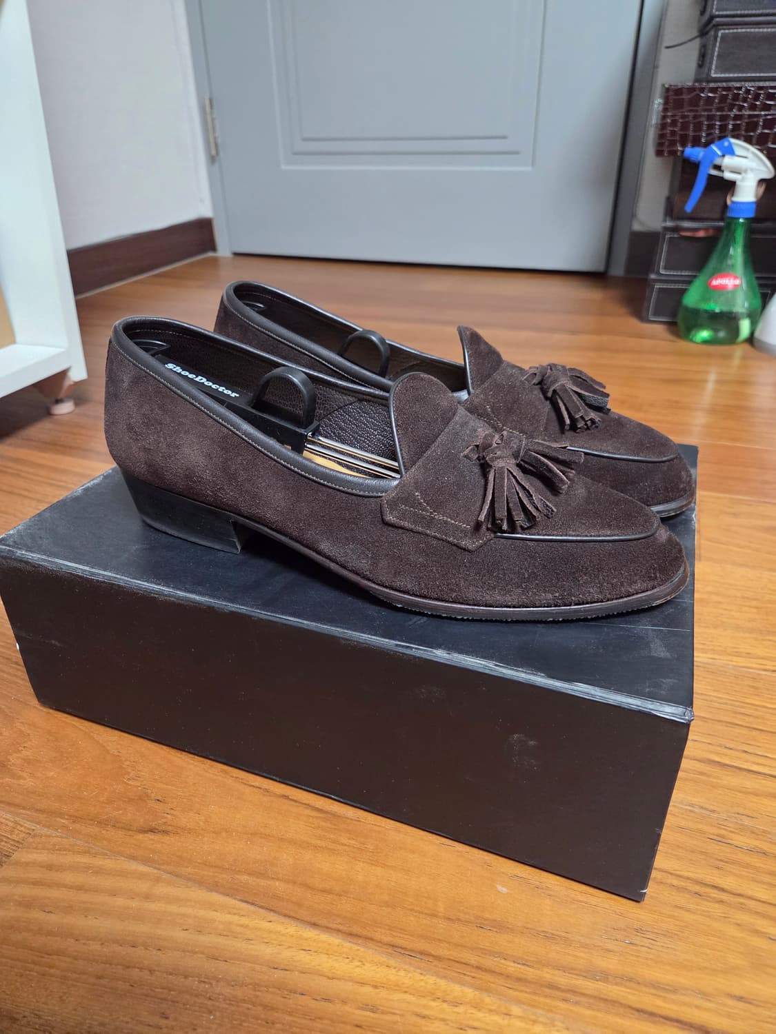 Baudoin & Lange 스웨이드 태슬 로퍼 브라운 상품이미지3