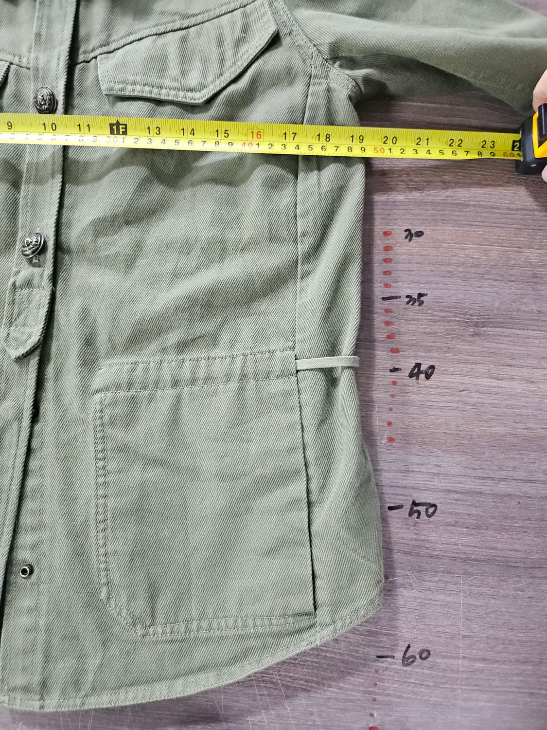 자딕앤볼테르 태클 린넨-블랜드 셔츠 카키 M 상품이미지10