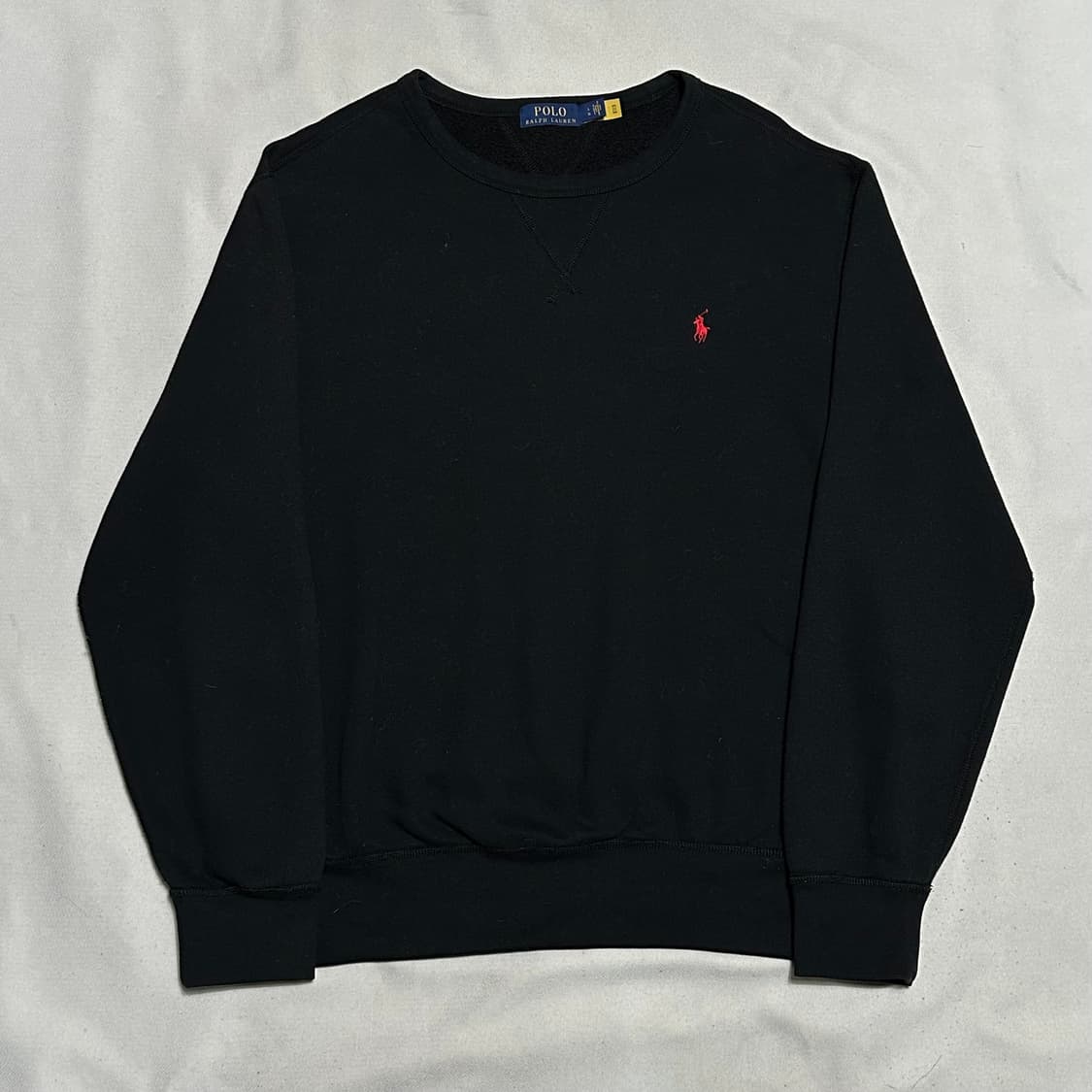 L 폴로랄프로렌 블랙 기모 맨투맨 상품이미지2